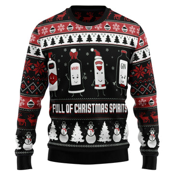 litzzy Full Of Christmas Spirits HT041206 Ugly Christmas Sweater -  Best Gift For Christmas, Noel Malalan - Christmas Signature sweater   