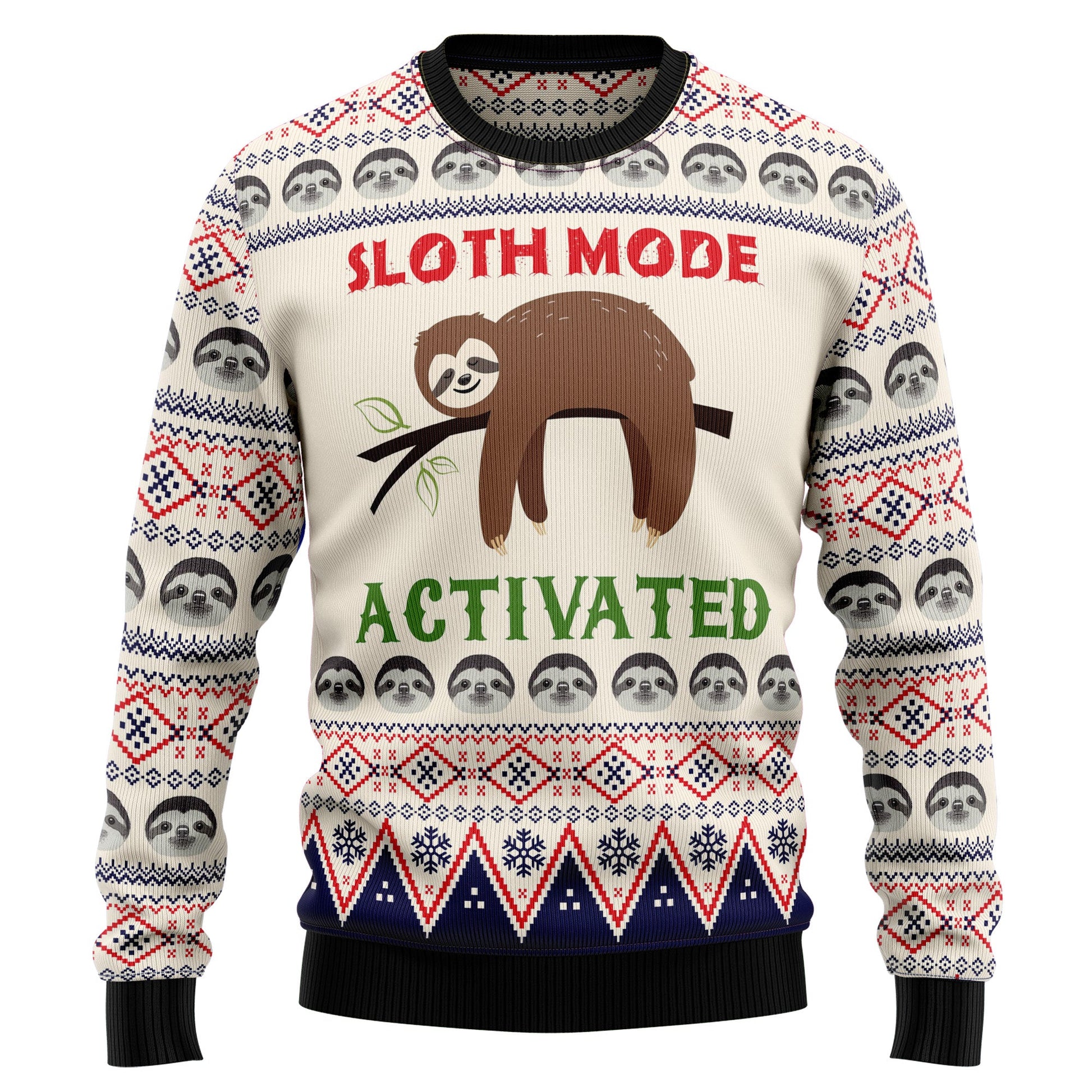 litzzy Sloth Mode Activated HZ102608 Ugly Christmas Sweater -  Best Gift For Christmas, Noel Malalan - Christmas Signature sweater   