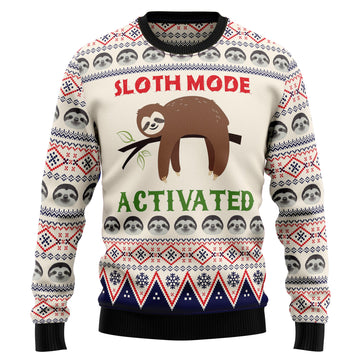 litzzy Sloth Mode Activated HZ102608 Ugly Christmas Sweater -  Best Gift For Christmas, Noel Malalan - Christmas Signature sweater   