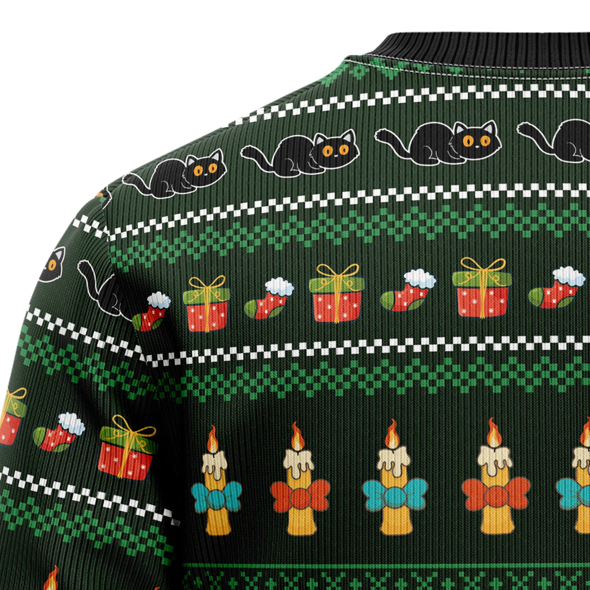 litzzy Meowy Christmas Black Cat G5105 Ugly Christmas Sweater -  Best Gift For Christmas, Noel Malalan - Christmas Signature sweater   