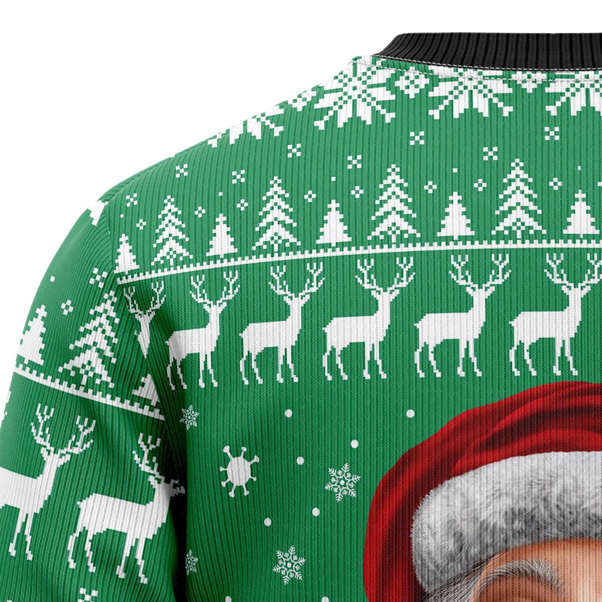 litzzy Merry And Masked Christmas 2021 Ugly Christmas Sweater -  Best Gift For Christmas, Noel Malalan - Christmas Signature sweater   