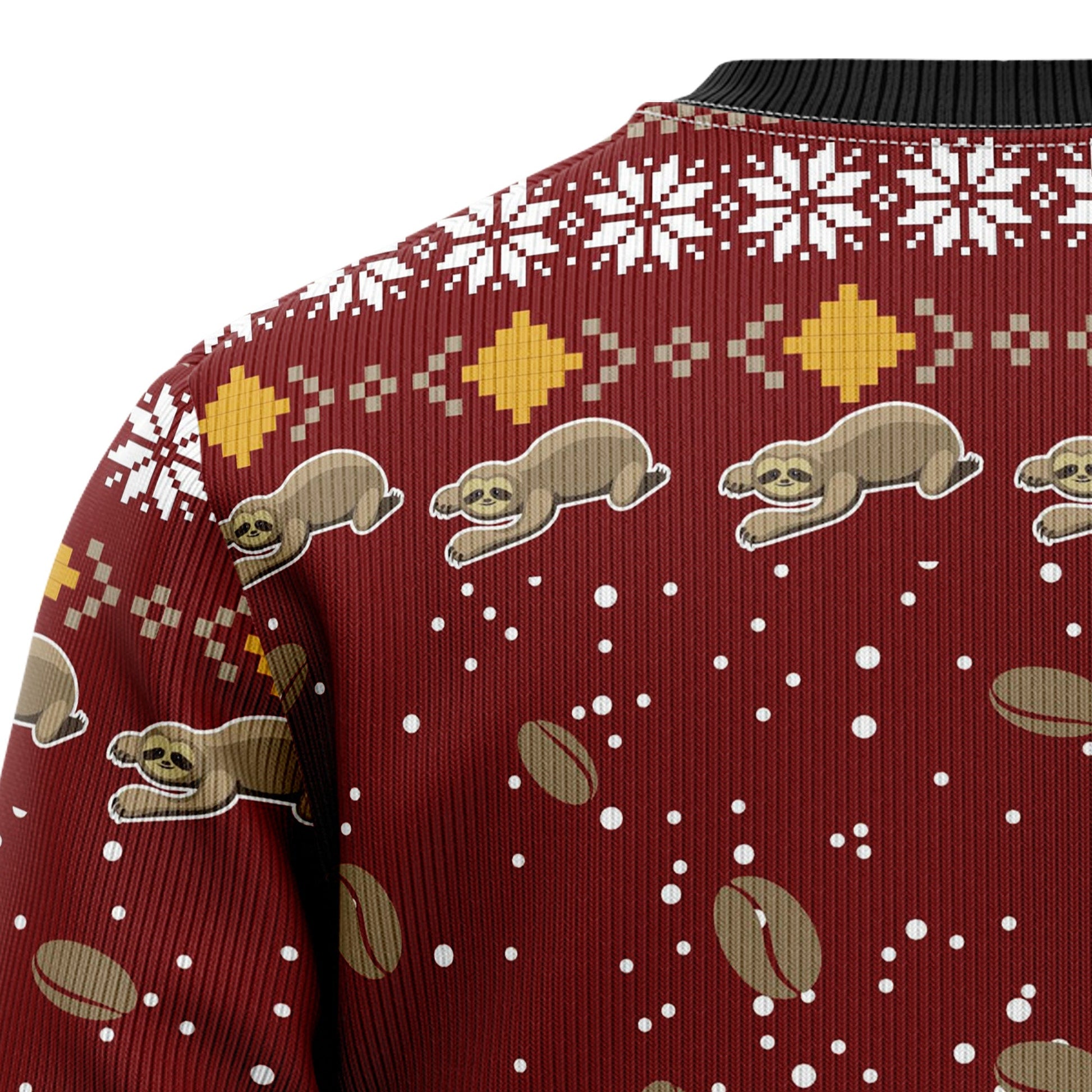 litzzy Sloth Coffee D1111 Ugly Christmas Sweater -  Best Gift For Christmas, Noel Malalan - Christmas Signature sweater   