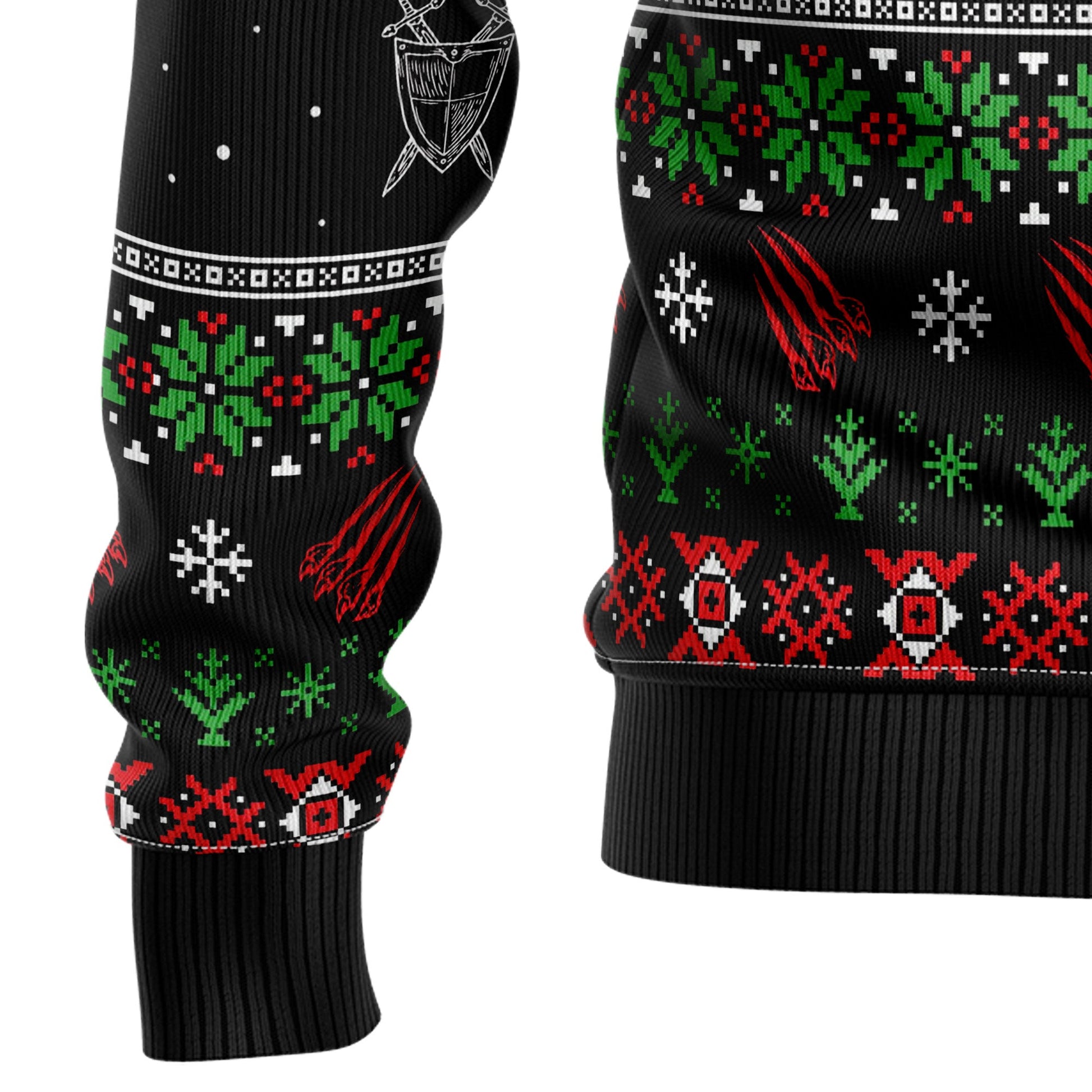litzzy Awesome Wolf G51029 Ugly Christmas Sweater -  Best Gift For Christmas, Noel Malalan - Christmas Signature sweater   