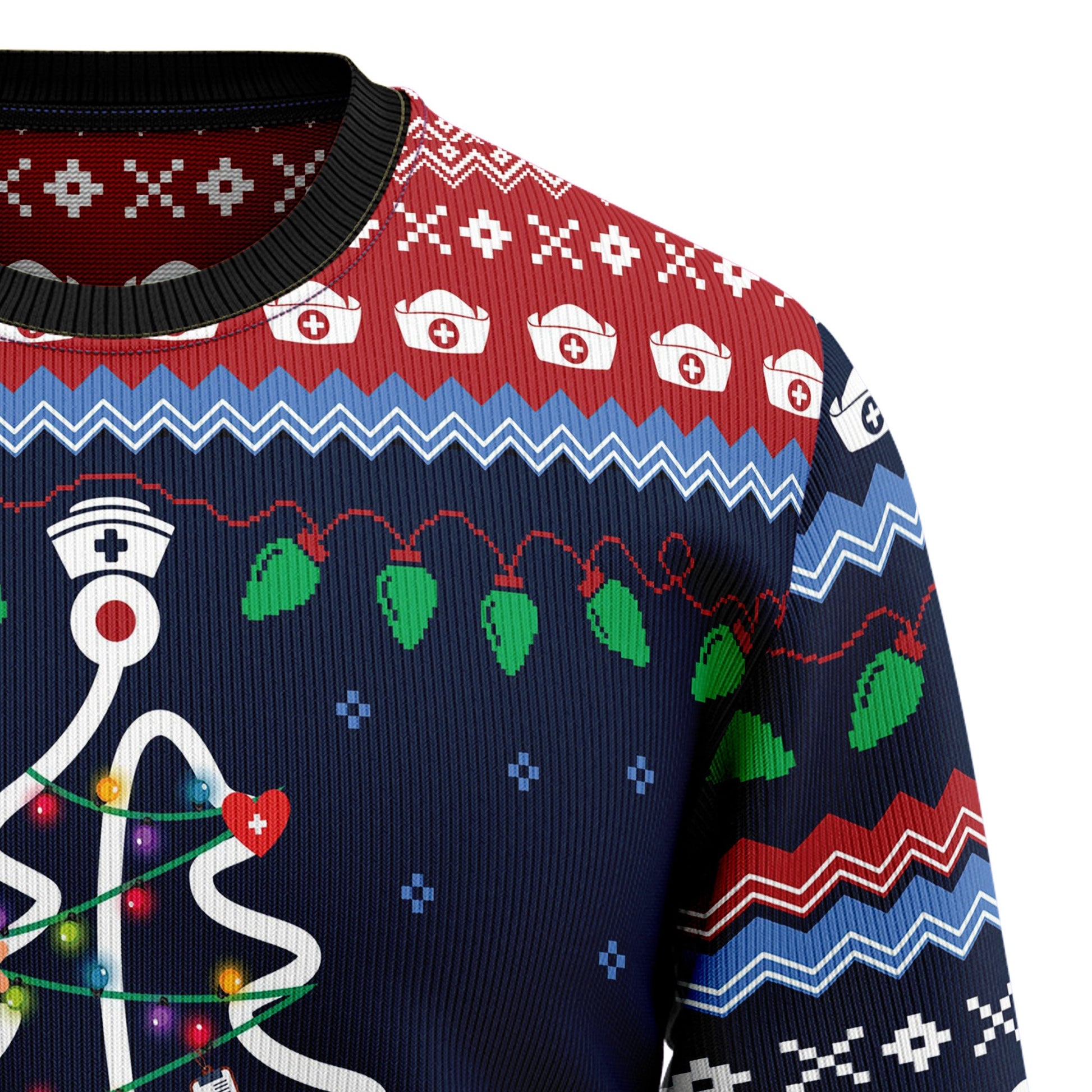 litzzy Merry Christmas Nurse HZ102108 Ugly Christmas Sweater -  Best Gift For Christmas, Noel Malalan - Christmas Signature sweater   