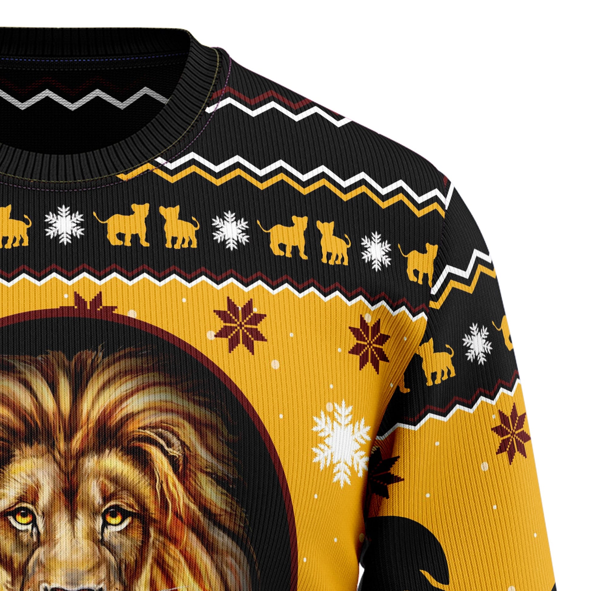 litzzy Lion Xmas TY110 Ugly Christmas Sweater -  Best Gift For Christmas, Noel Malalan - Christmas Signature sweater   