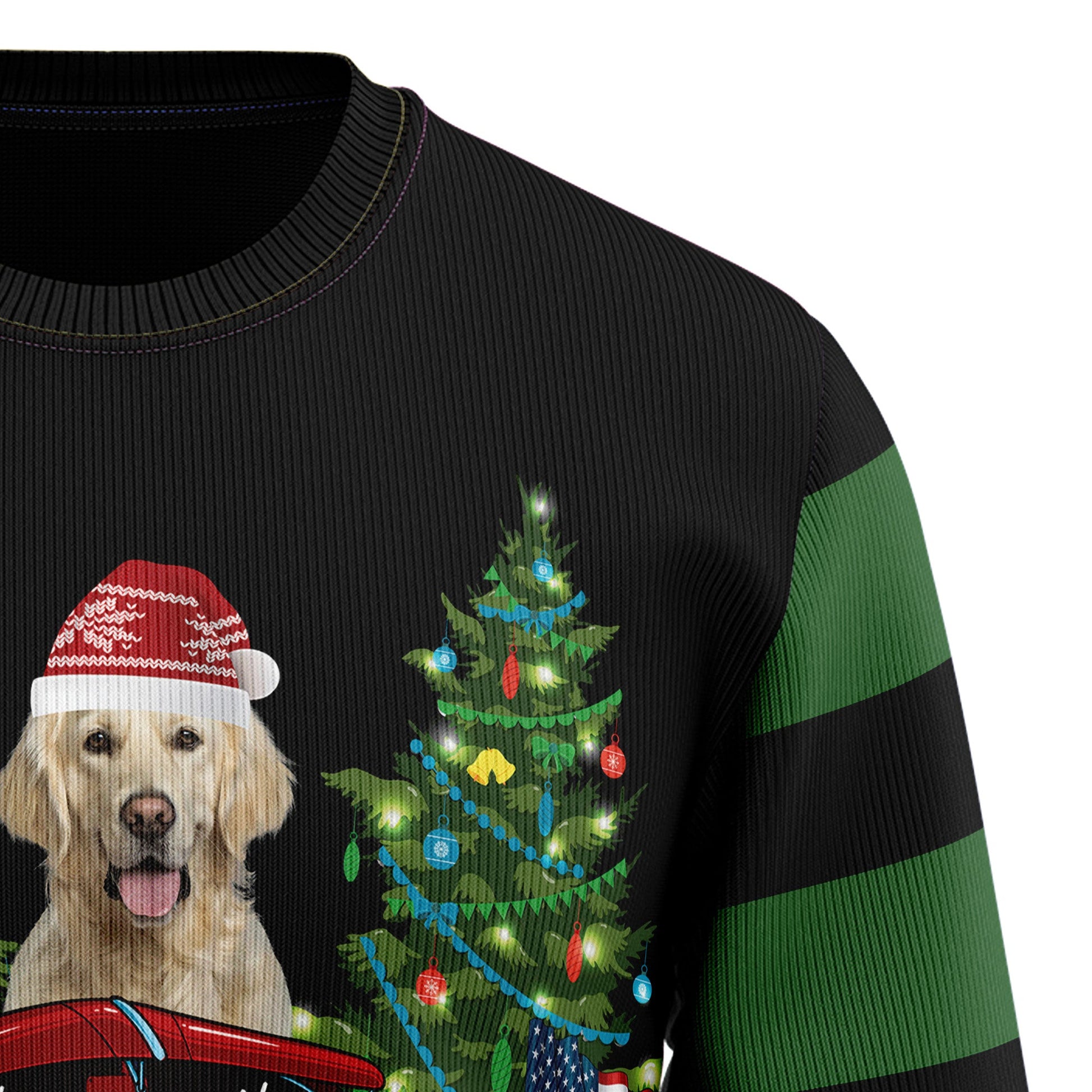 litzzy Merry Christmas Golden Retriever HZ100201 Ugly Christmas Sweater -  Best Gift For Christmas, Noel Malalan - Christmas Signature sweater   