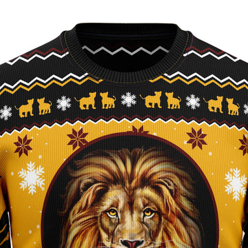 litzzy Lion Xmas TY110 Ugly Christmas Sweater -  Best Gift For Christmas, Noel Malalan - Christmas Signature sweater   