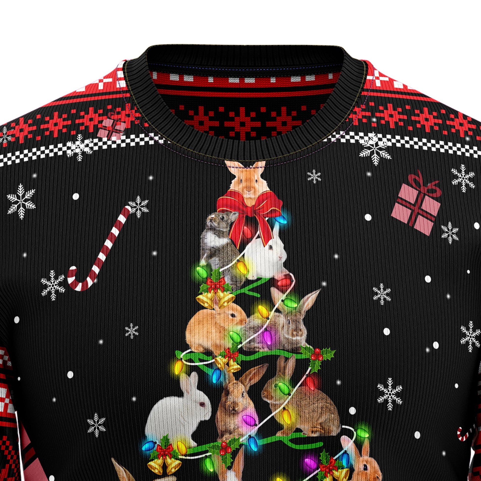 litzzy Rabbit Pine Christmas T229 All Over Print Ugly Christmas Sweater -  Best Gift For Christmas, Noel Malalan - Christmas Signature sweater   