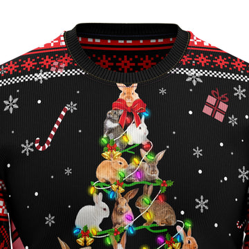 litzzy Rabbit Pine Christmas T229 All Over Print Ugly Christmas Sweater -  Best Gift For Christmas, Noel Malalan - Christmas Signature sweater   
