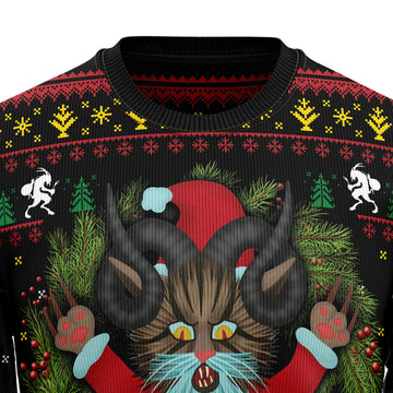litzzy Krampuss Cat HT091203 Ugly Christmas Sweater -  Best Gift For Christmas, Noel Malalan - Christmas Signature sweater   