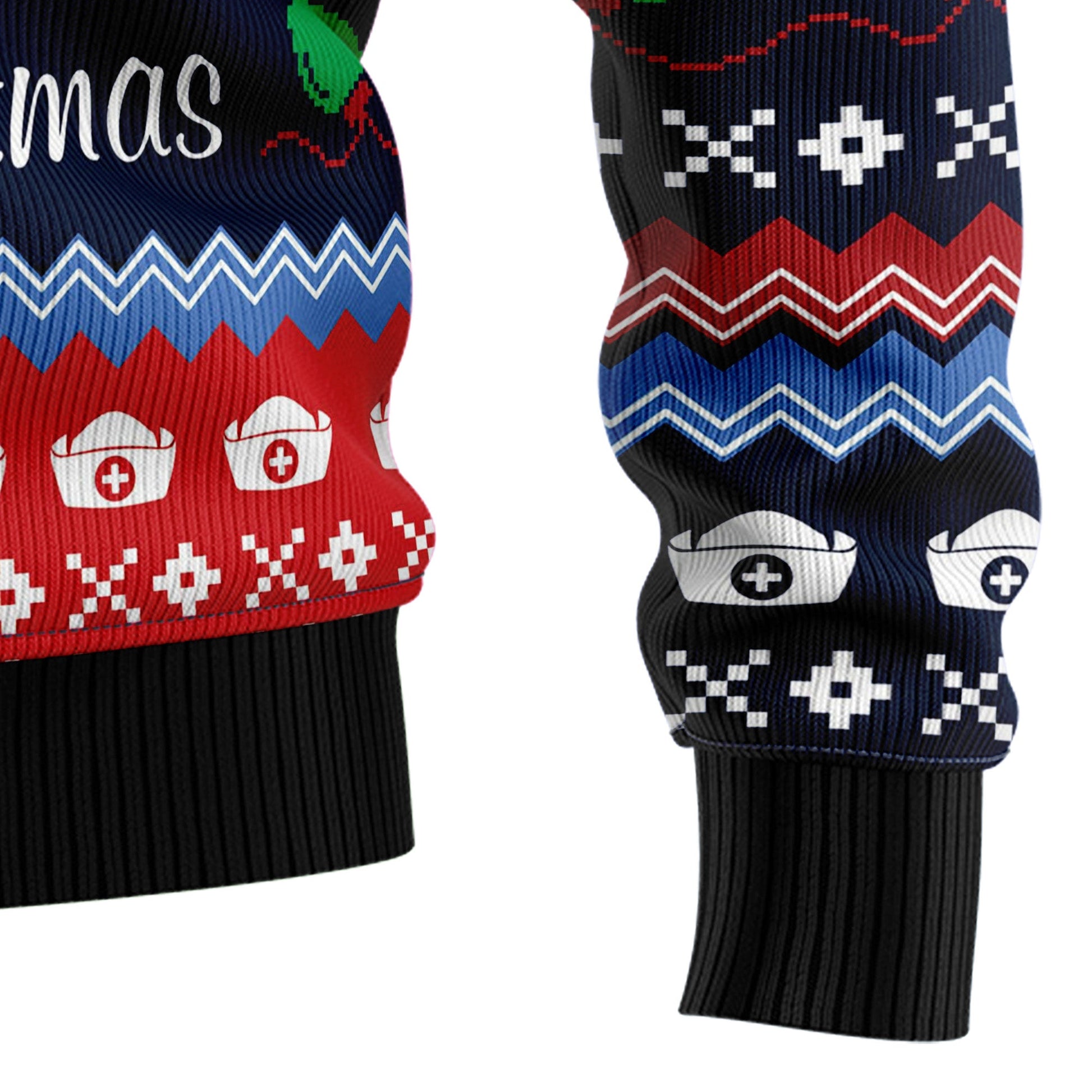 litzzy Merry Christmas Nurse HZ102108 Ugly Christmas Sweater -  Best Gift For Christmas, Noel Malalan - Christmas Signature sweater   