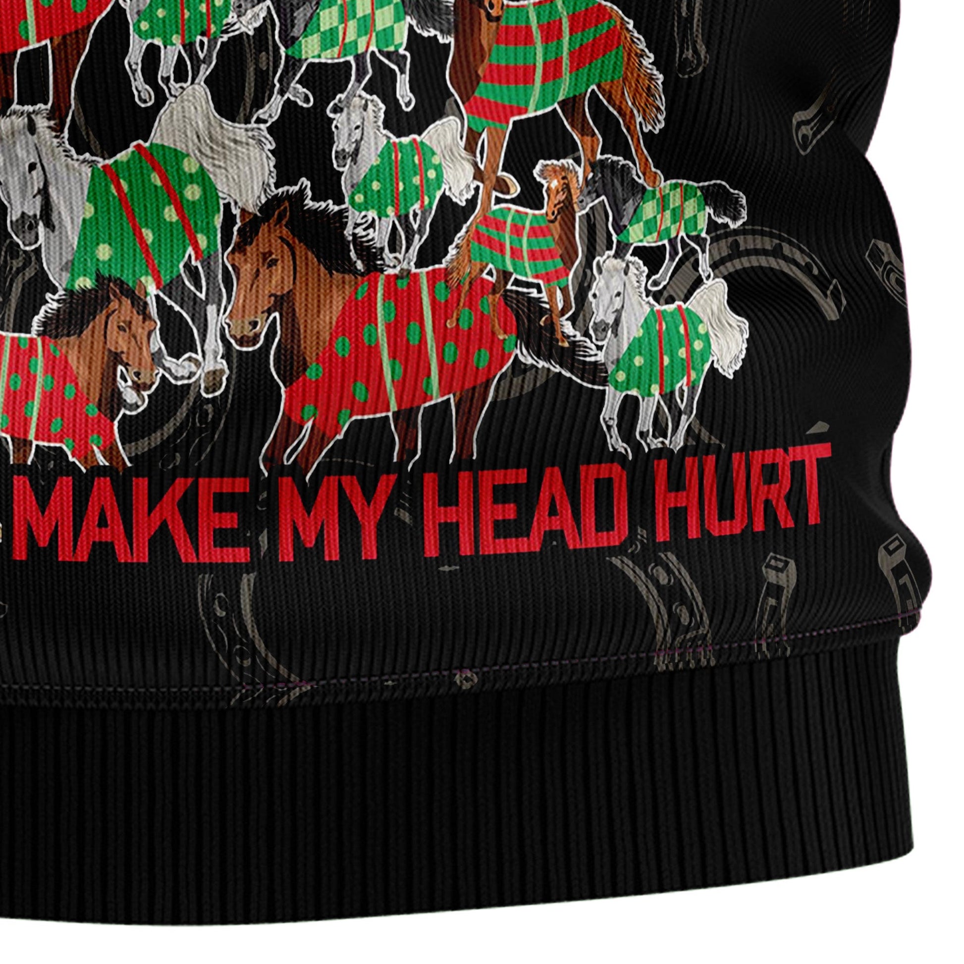 litzzy Horses Merry Christmas T2810 Ugly Christmas Sweater -  Best Gift For Christmas, Noel Malalan - Christmas Signature sweater   