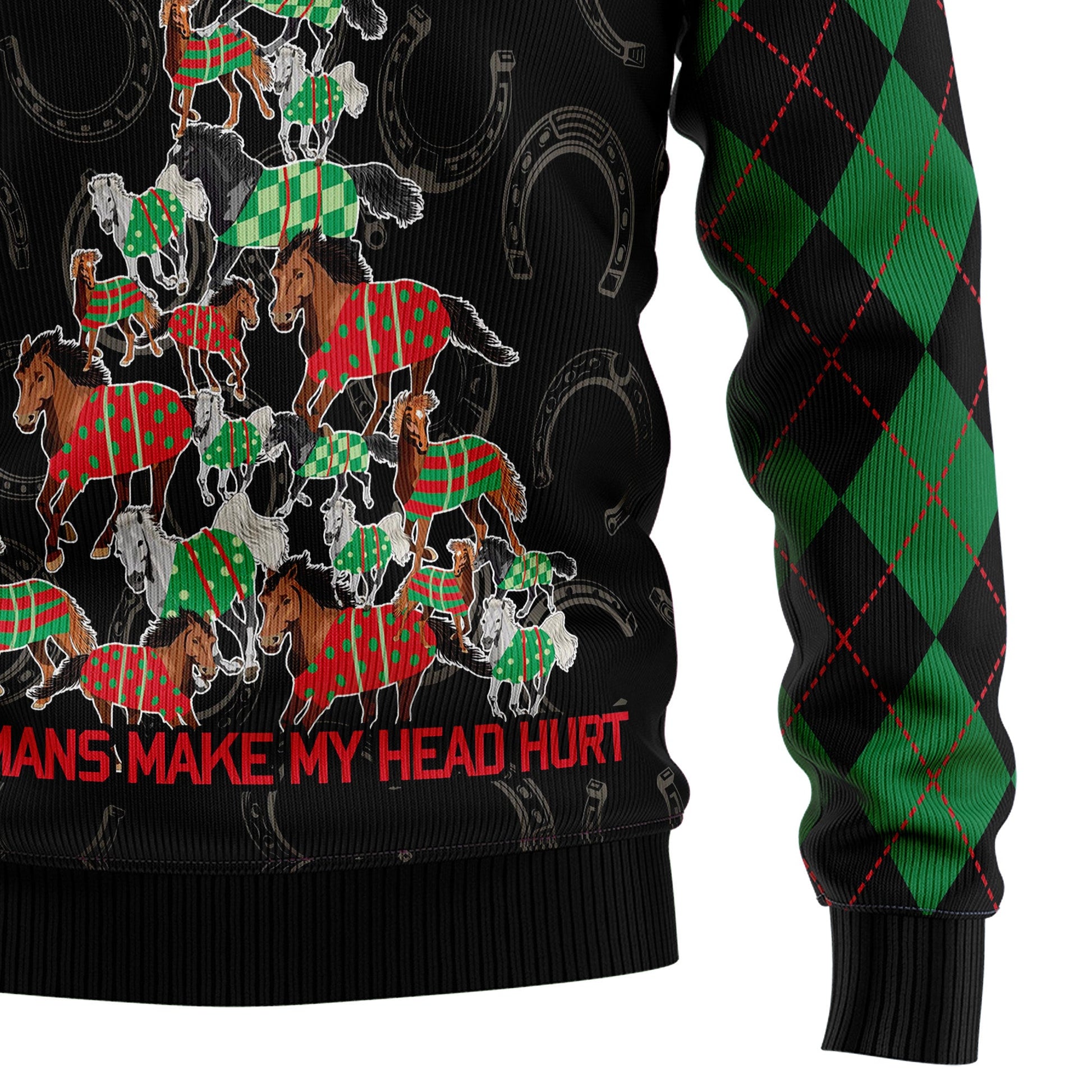 litzzy Horses Merry Christmas T2810 Ugly Christmas Sweater -  Best Gift For Christmas, Noel Malalan - Christmas Signature sweater   