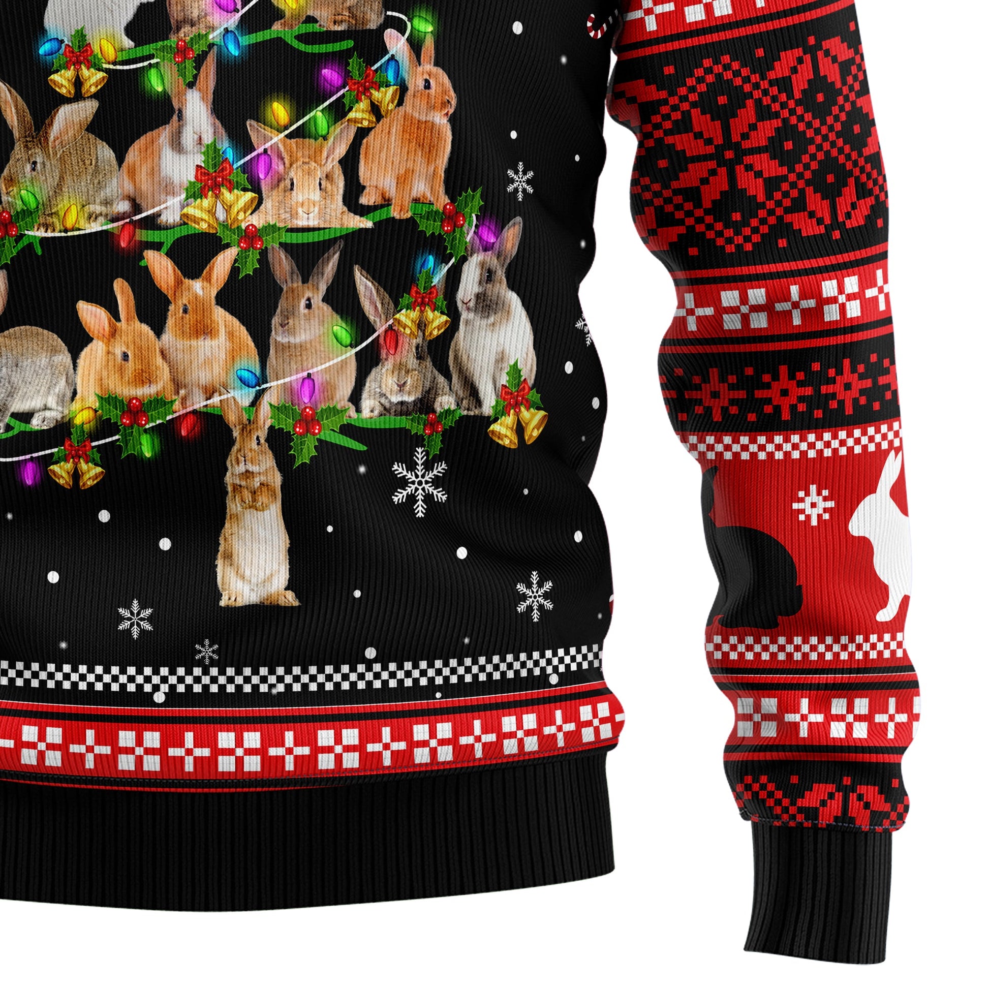 litzzy Rabbit Pine Christmas T229 All Over Print Ugly Christmas Sweater -  Best Gift For Christmas, Noel Malalan - Christmas Signature sweater   