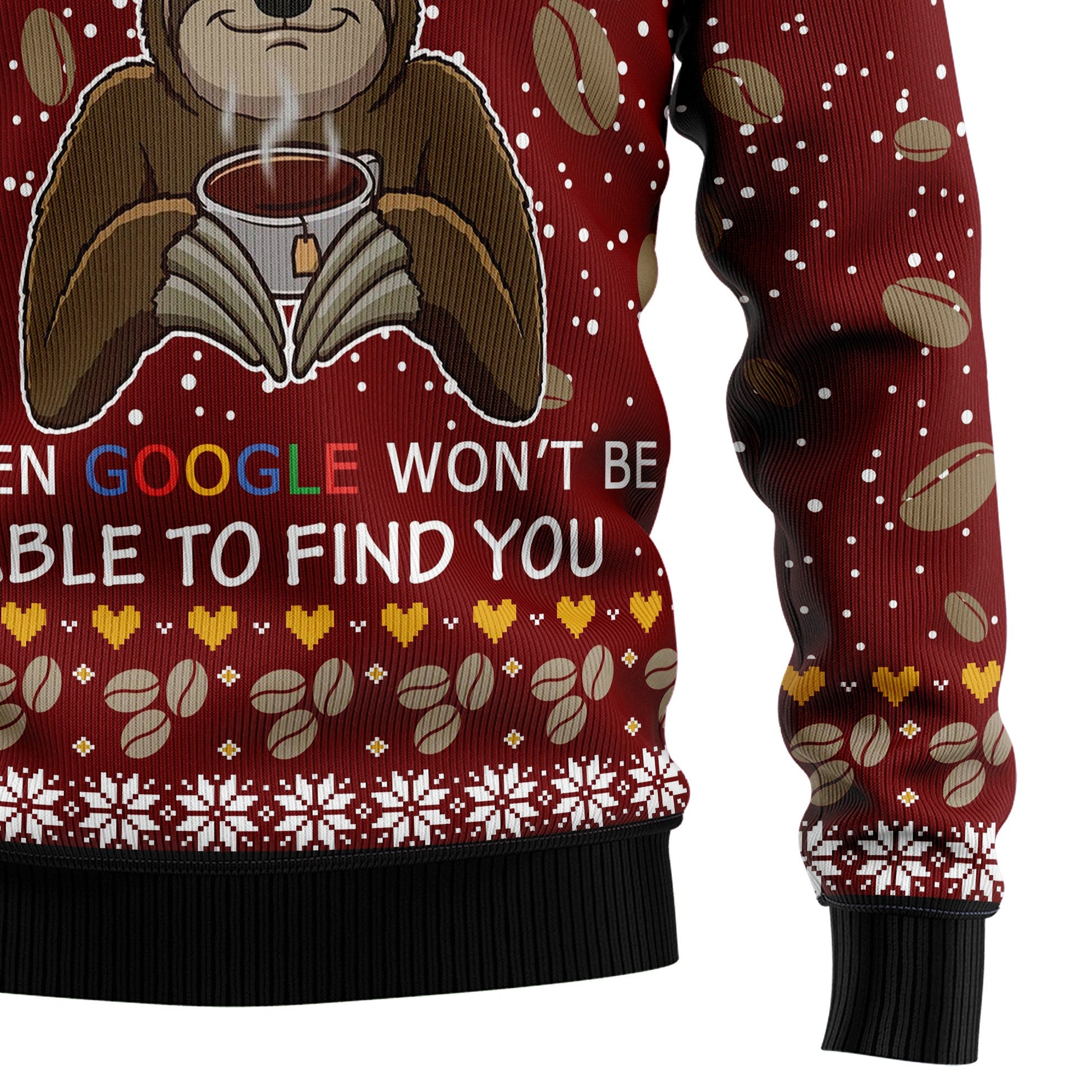 litzzy Sloth Coffee D1111 Ugly Christmas Sweater -  Best Gift For Christmas, Noel Malalan - Christmas Signature sweater   