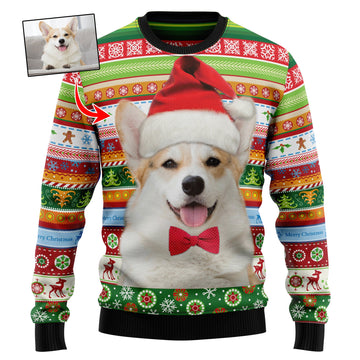 litzzy Custom Photo Dog Merry Christmas G5128 Ugly Christmas Sweater -  Best Gift For Christmas, Noel Malalan - Christmas Signature sweater   