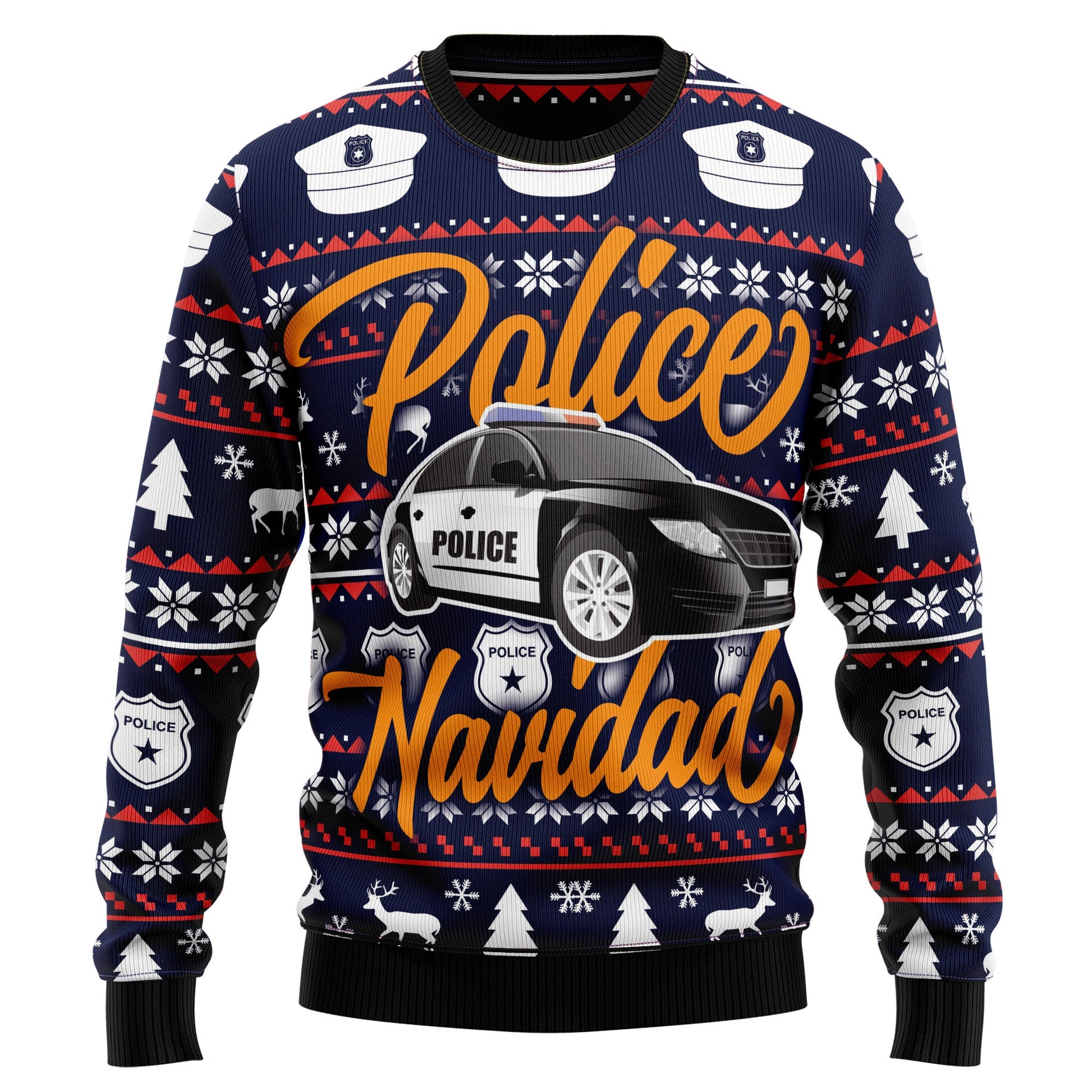 litzzy Police Navidad HT92401 Ugly Christmas Sweater -  Best Gift For Christmas, Noel Malalan - Christmas Signature sweater   