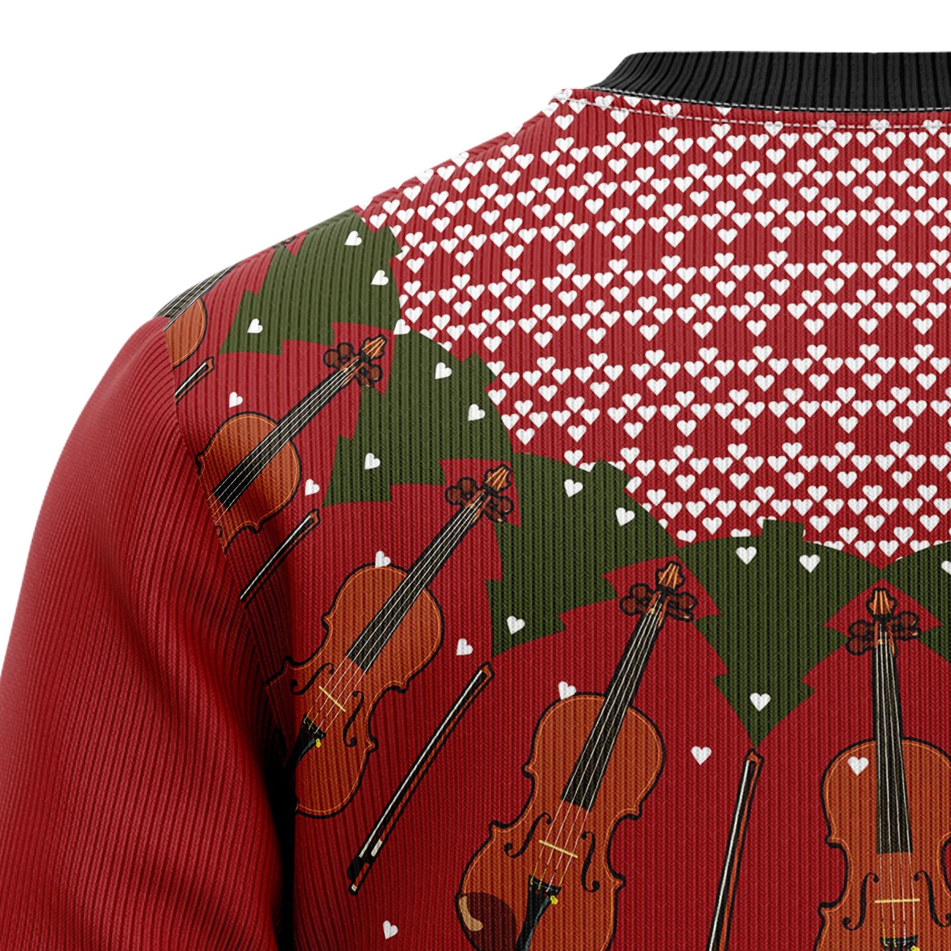 litzzy Violin Lover HZ92803 Ugly Christmas Sweater -  Best Gift For Christmas, Noel Malalan - Christmas Signature sweater   