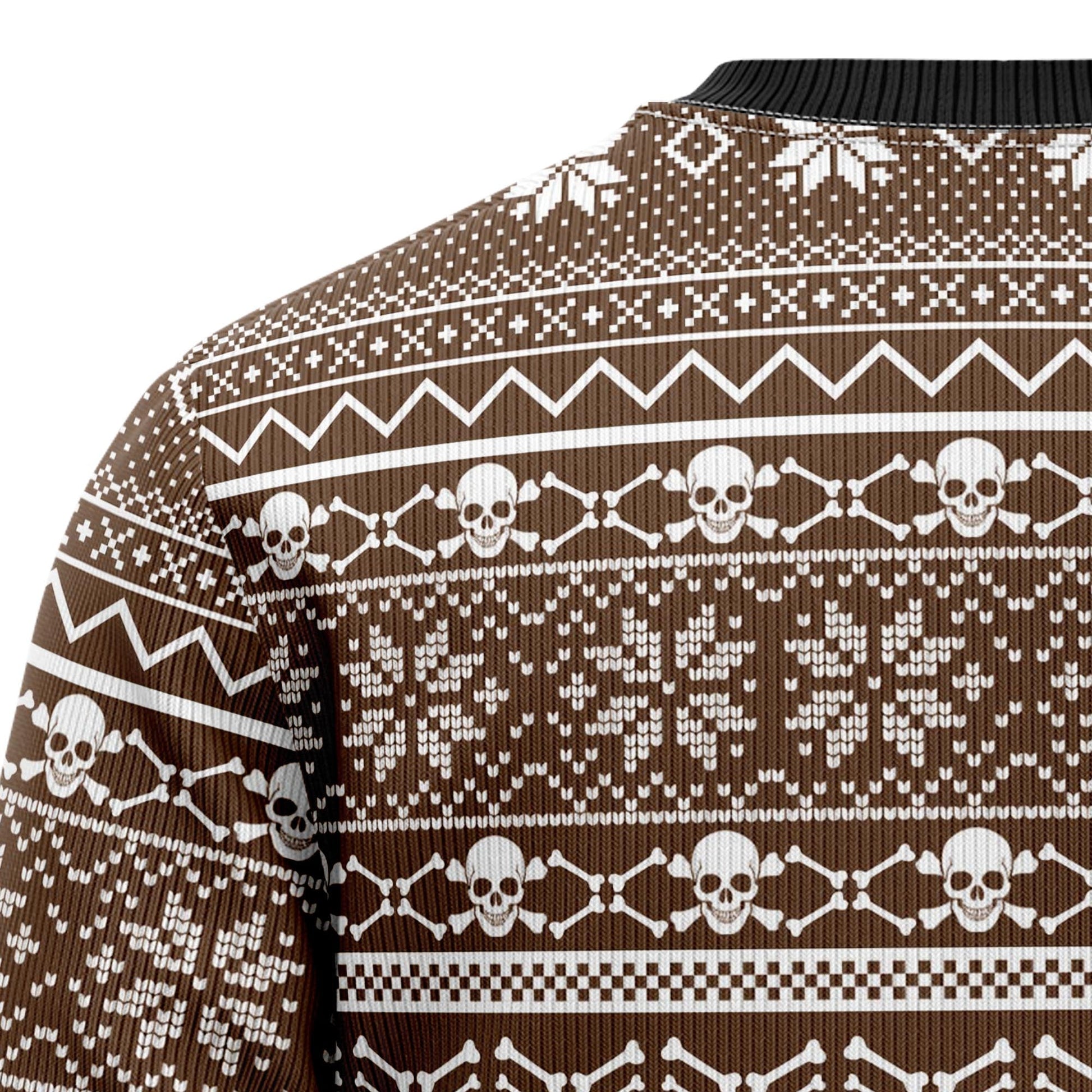 litzzy Awesome Sugar Skull G51028 Ugly Christmas Sweater -  Best Gift For Christmas, Noel Malalan - Christmas Signature sweater   