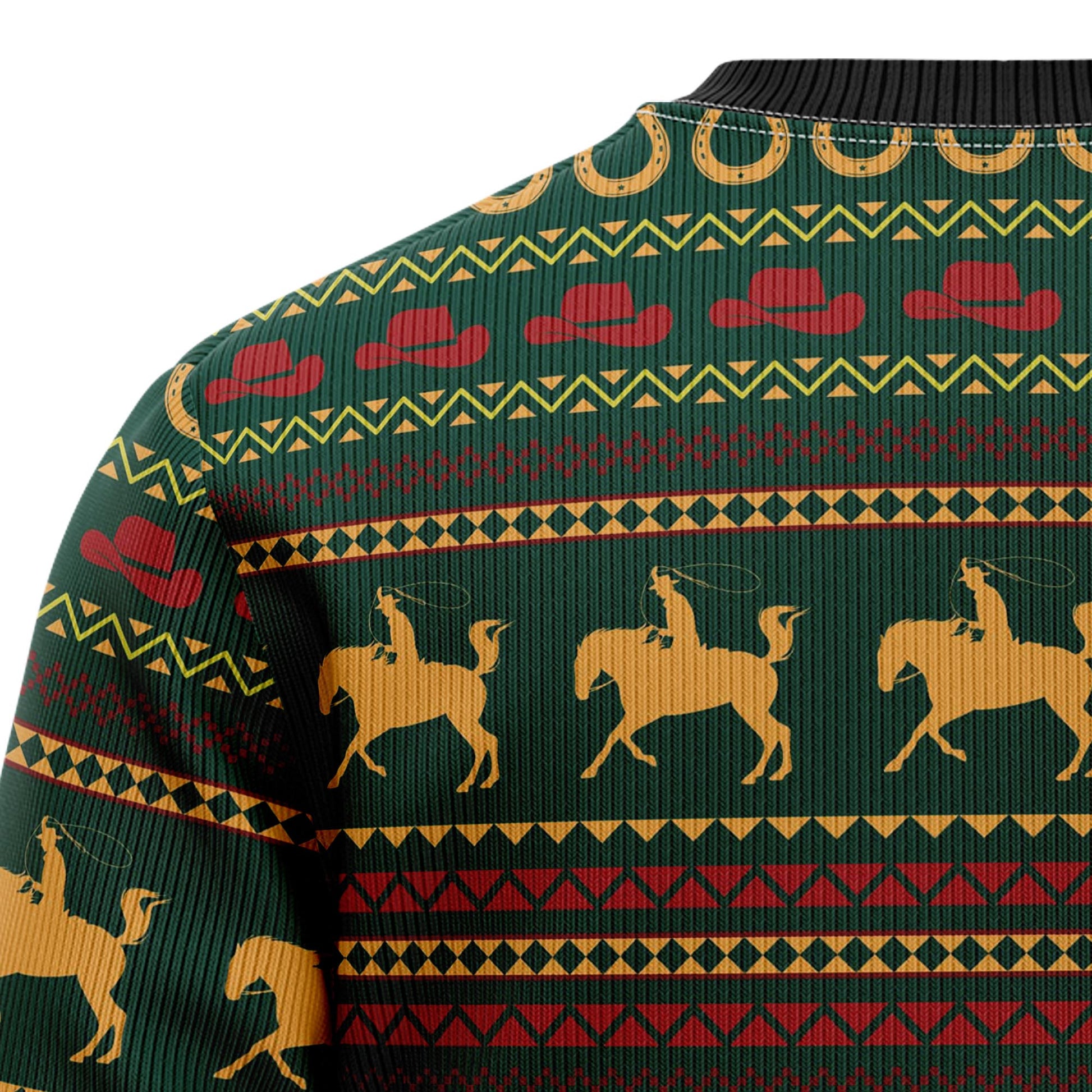 litzzy Amazing Cowboy HZ92402 Ugly Christmas Sweater -  Best Gift For Christmas, Noel Malalan - Christmas Signature sweater   