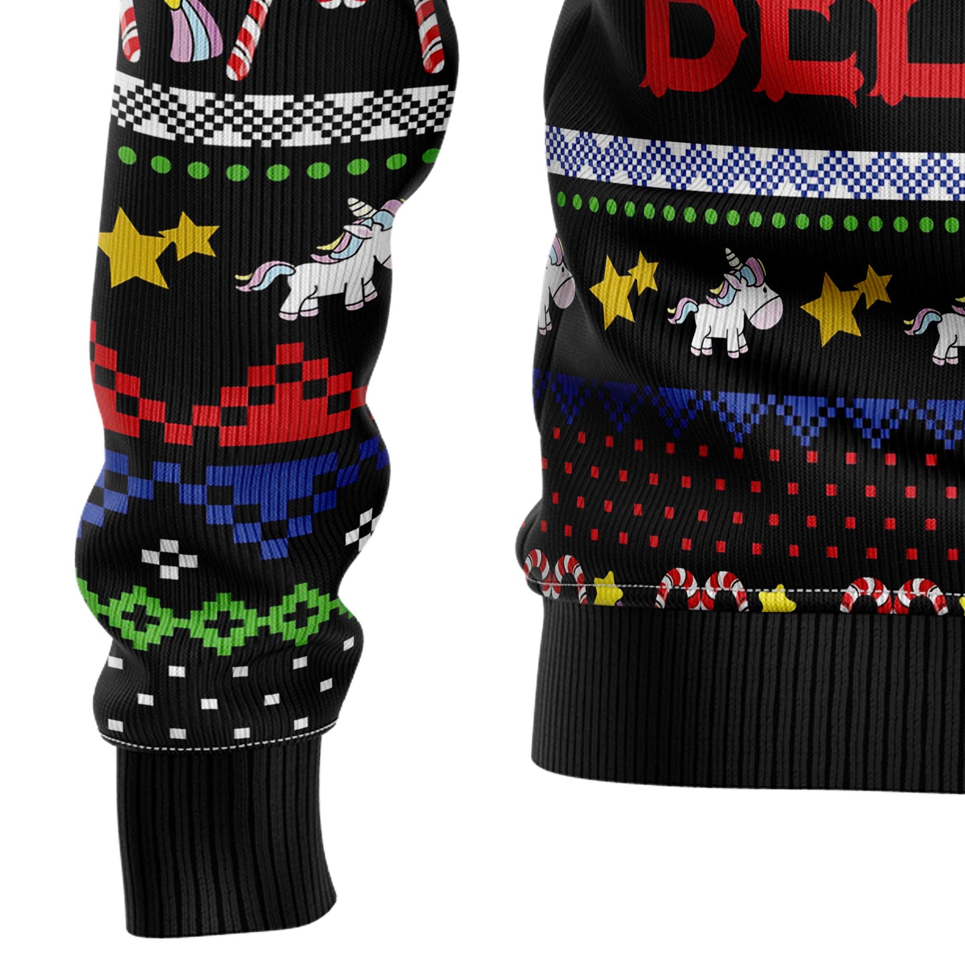 litzzy Unicorn Believing Christmas T239 Ugly Christmas Sweater -  Best Gift For Christmas, Noel Malalan - Christmas Signature sweater   