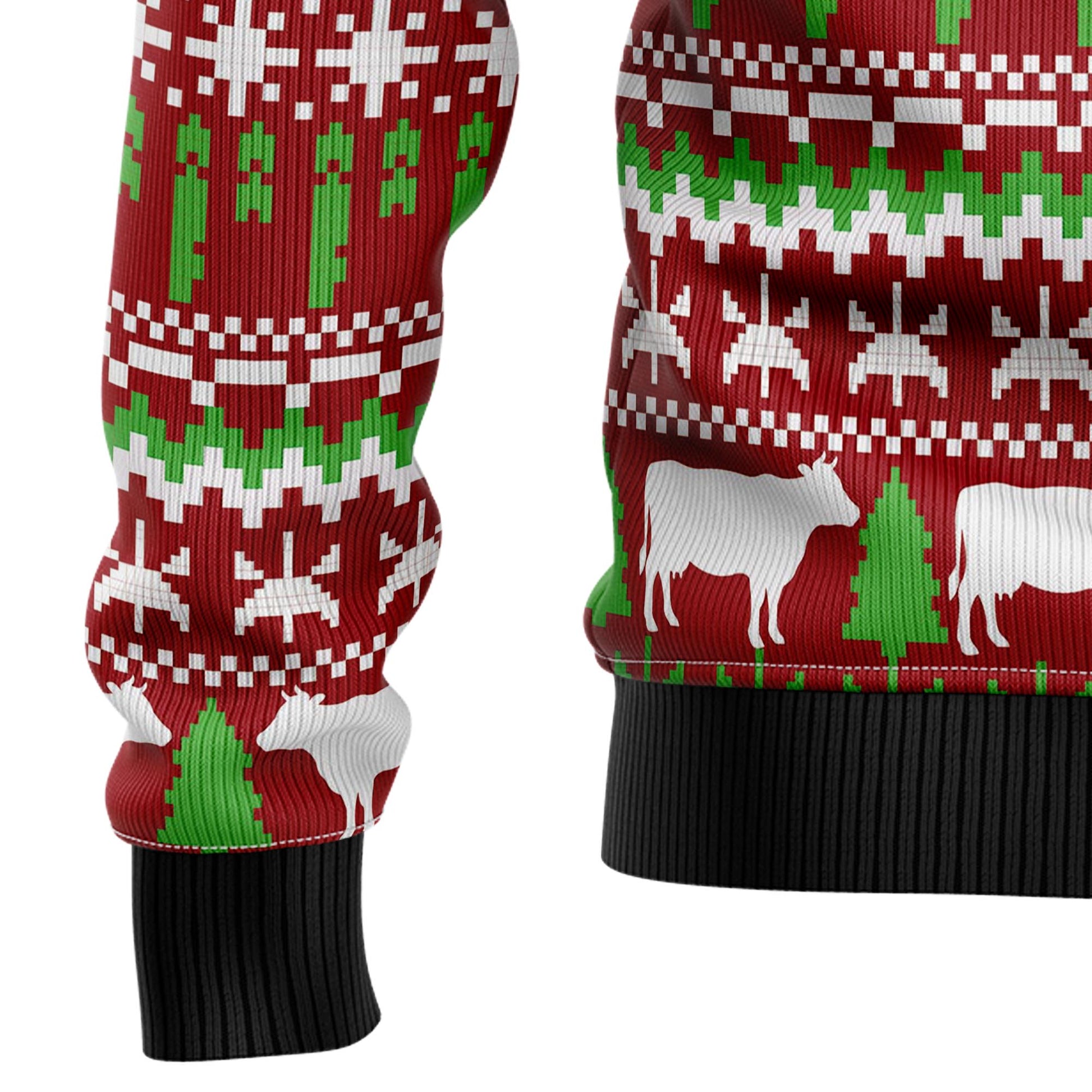 litzzy Cow Mooey Christmas T2910 Ugly Christmas Sweater -  Best Gift For Christmas, Noel Malalan - Christmas Signature sweater   