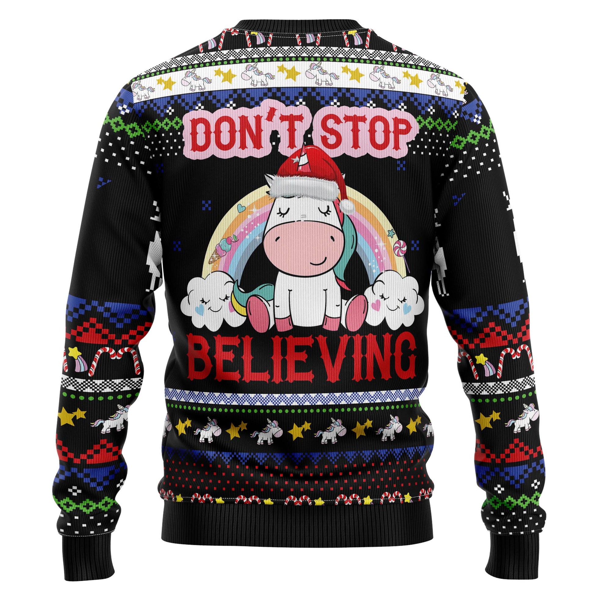 litzzy Unicorn Believing Christmas T239 Ugly Christmas Sweater -  Best Gift For Christmas, Noel Malalan - Christmas Signature sweater   