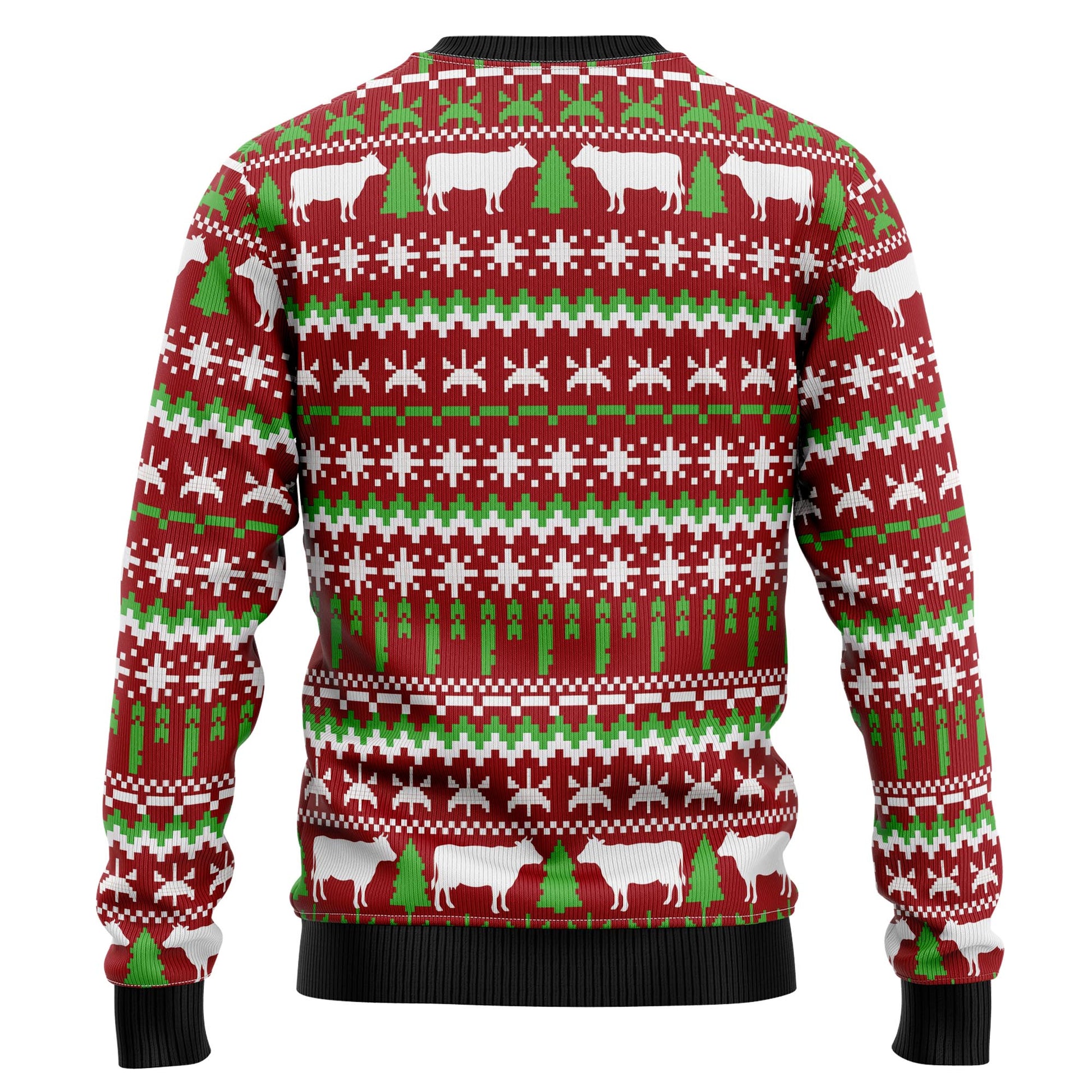 litzzy Cow Mooey Christmas T2910 Ugly Christmas Sweater -  Best Gift For Christmas, Noel Malalan - Christmas Signature sweater   
