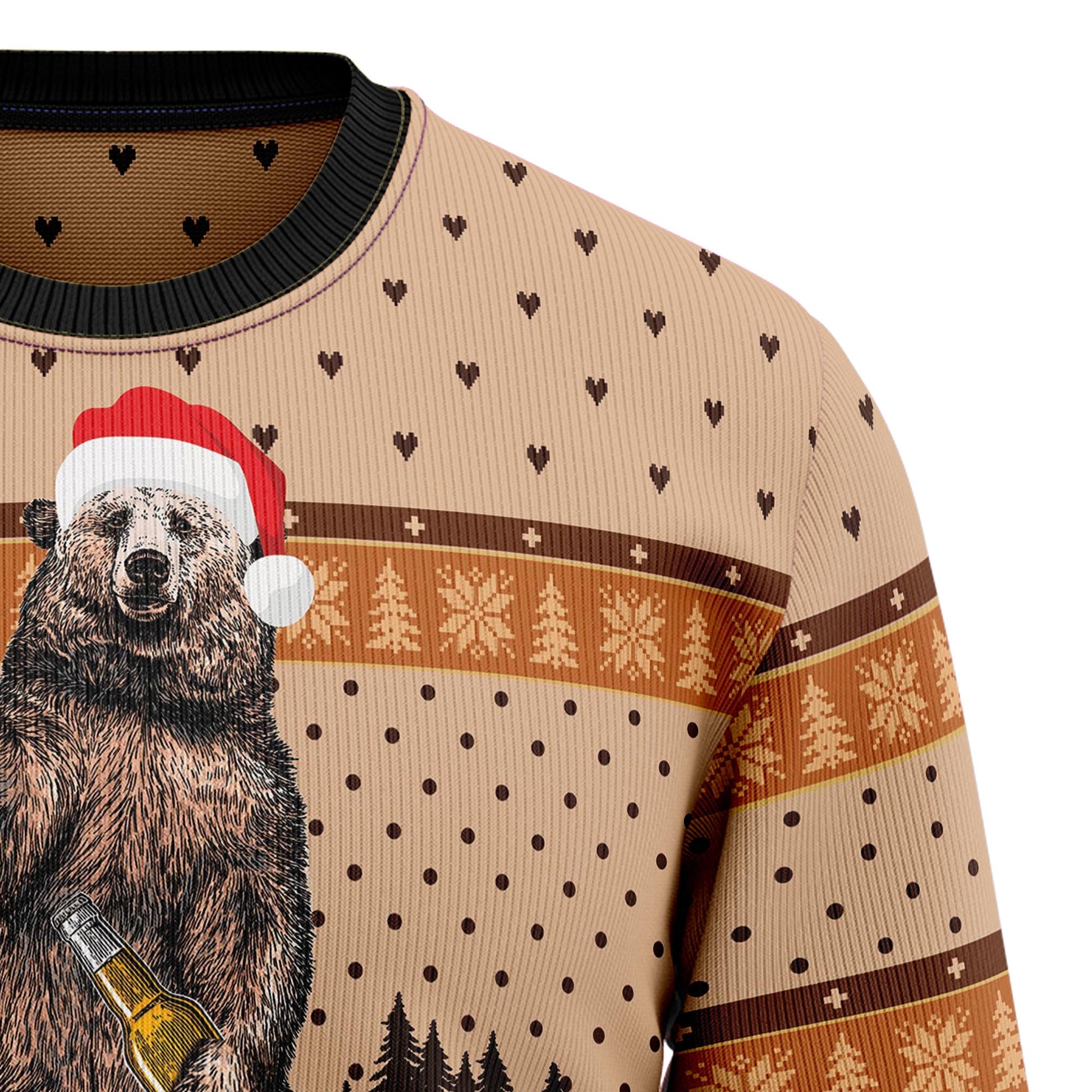 litzzy Bear Camping Christmas T3010 Ugly Christmas Sweater -  Best Gift For Christmas, Noel Malalan - Christmas Signature sweater   