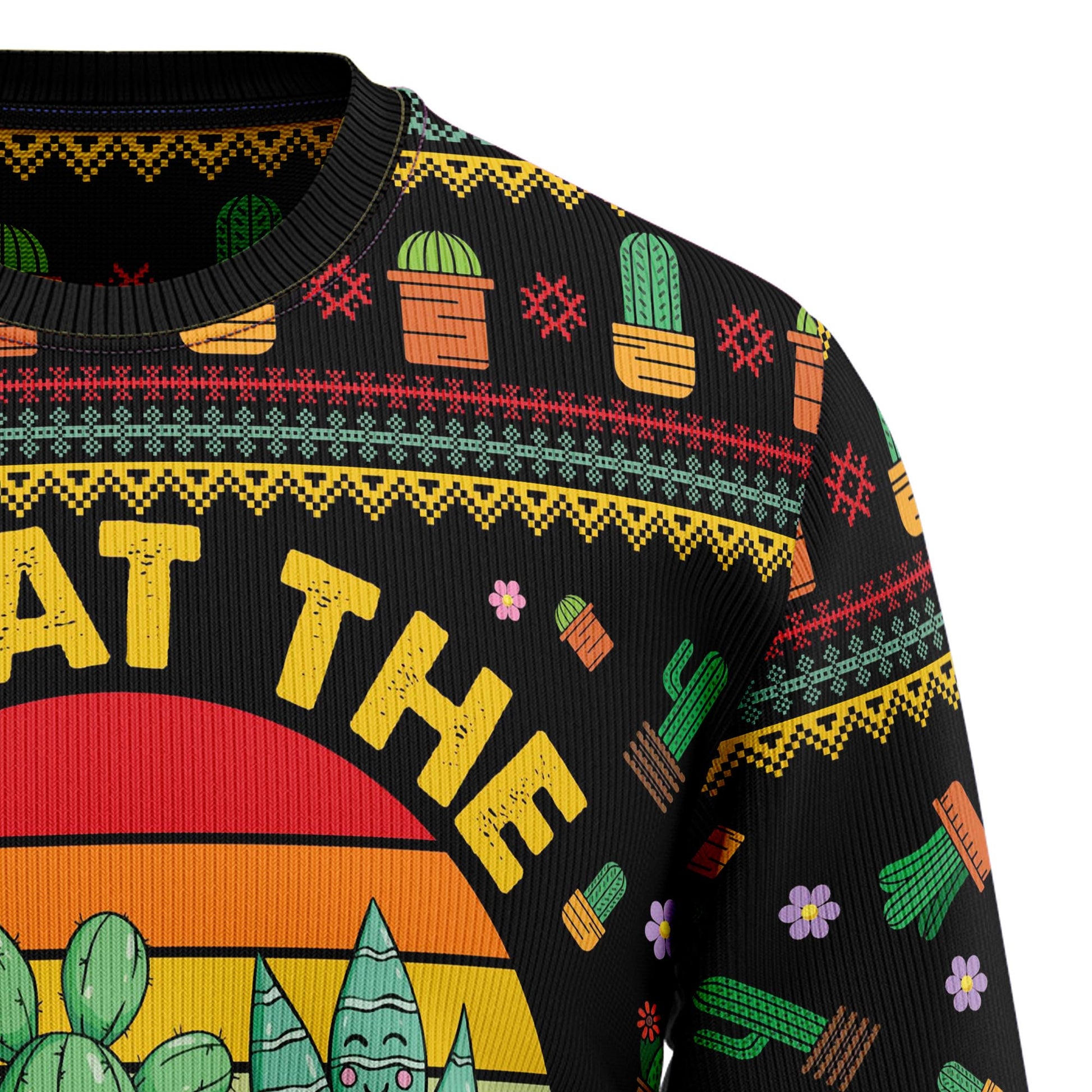 litzzy Cactus What the Fucculent HT081203 Ugly Christmas Sweater -  Best Gift For Christmas, Noel Malalan - Christmas Signature sweater   