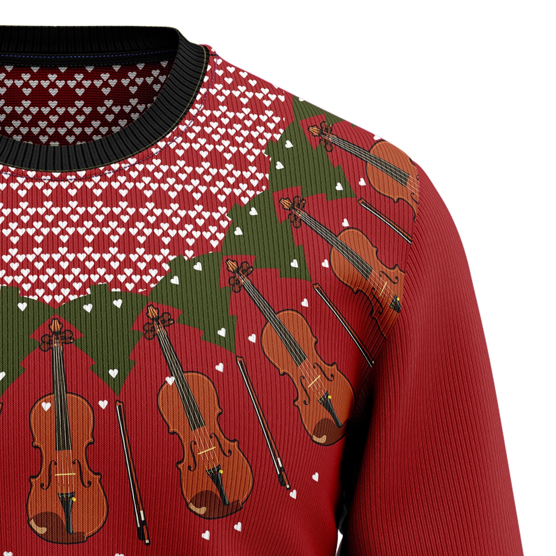 litzzy Violin Lover HZ92803 Ugly Christmas Sweater -  Best Gift For Christmas, Noel Malalan - Christmas Signature sweater   