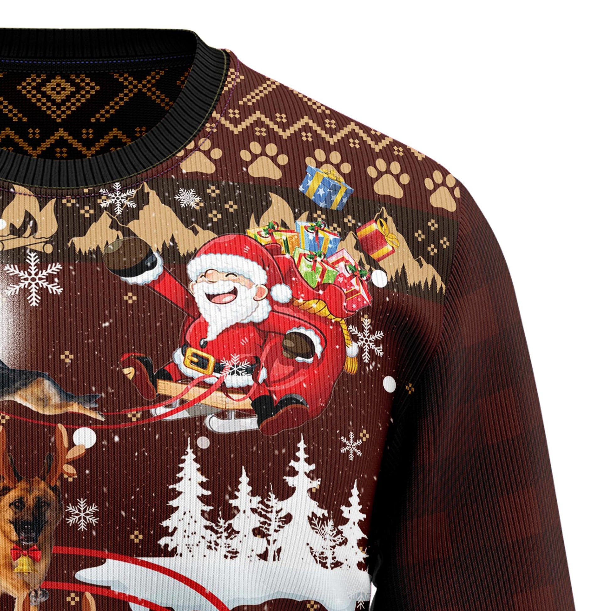 litzzy German Shepherd Reindeers Car D0210 Ugly Christmas Sweater -  Best Gift For Christmas, Noel Malalan - Christmas Signature sweater   