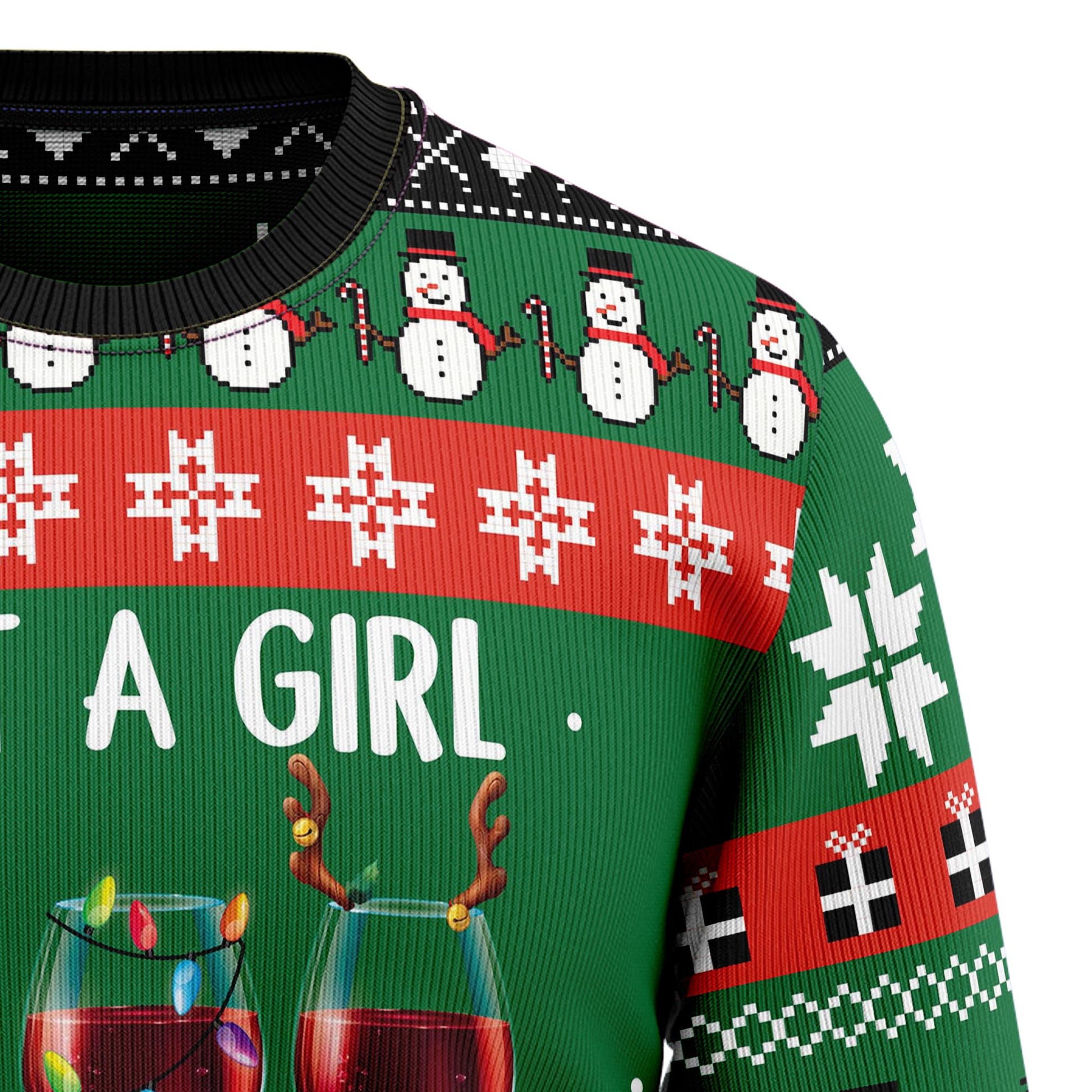 litzzy Wine Xmas T1910 Ugly Christmas Sweater -  Best Gift For Christmas, Noel Malalan - Christmas Signature sweater   