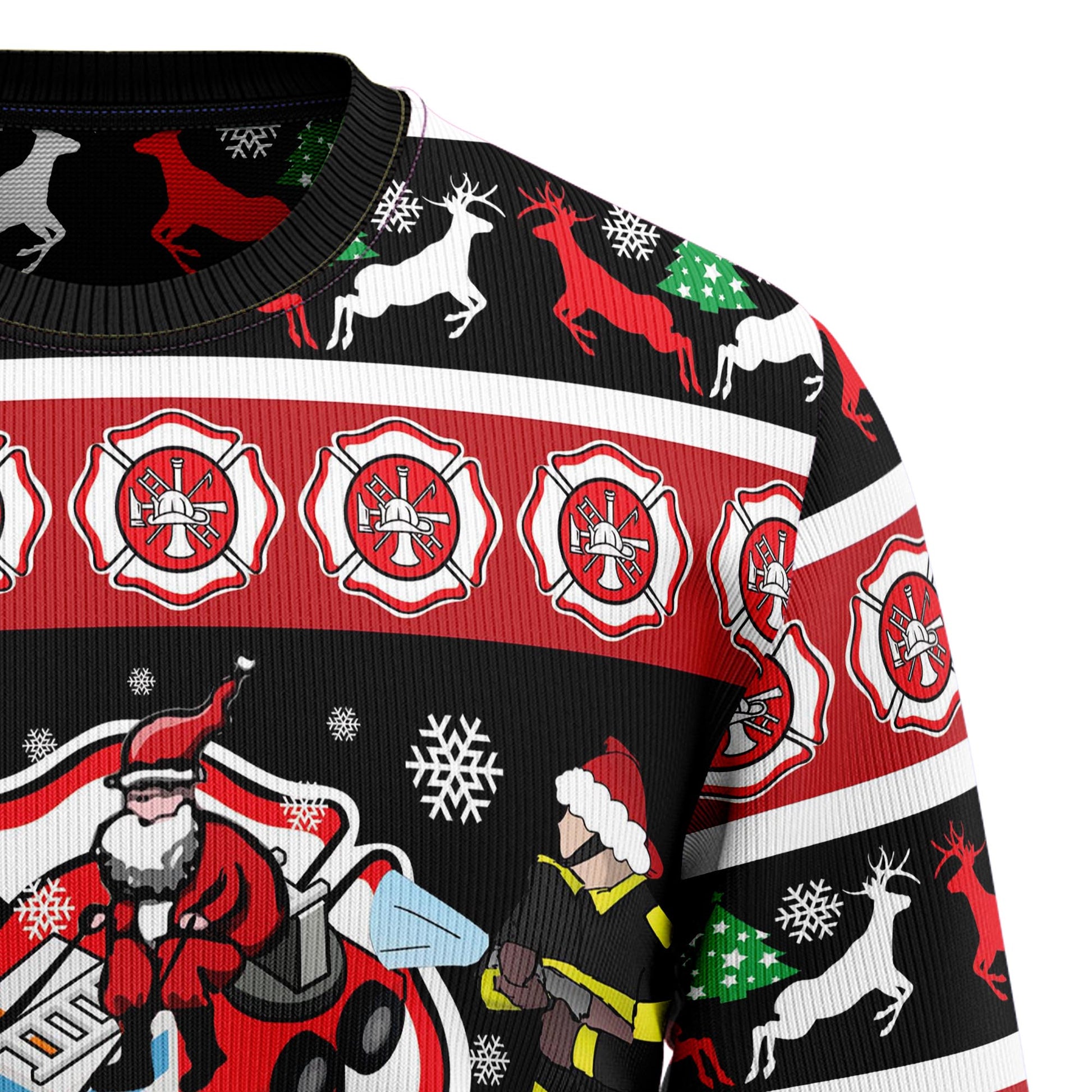 litzzy Fireman Firefighter G5106 Ugly Christmas Sweater -  Best Gift For Christmas, Noel Malalan - Christmas Signature sweater   