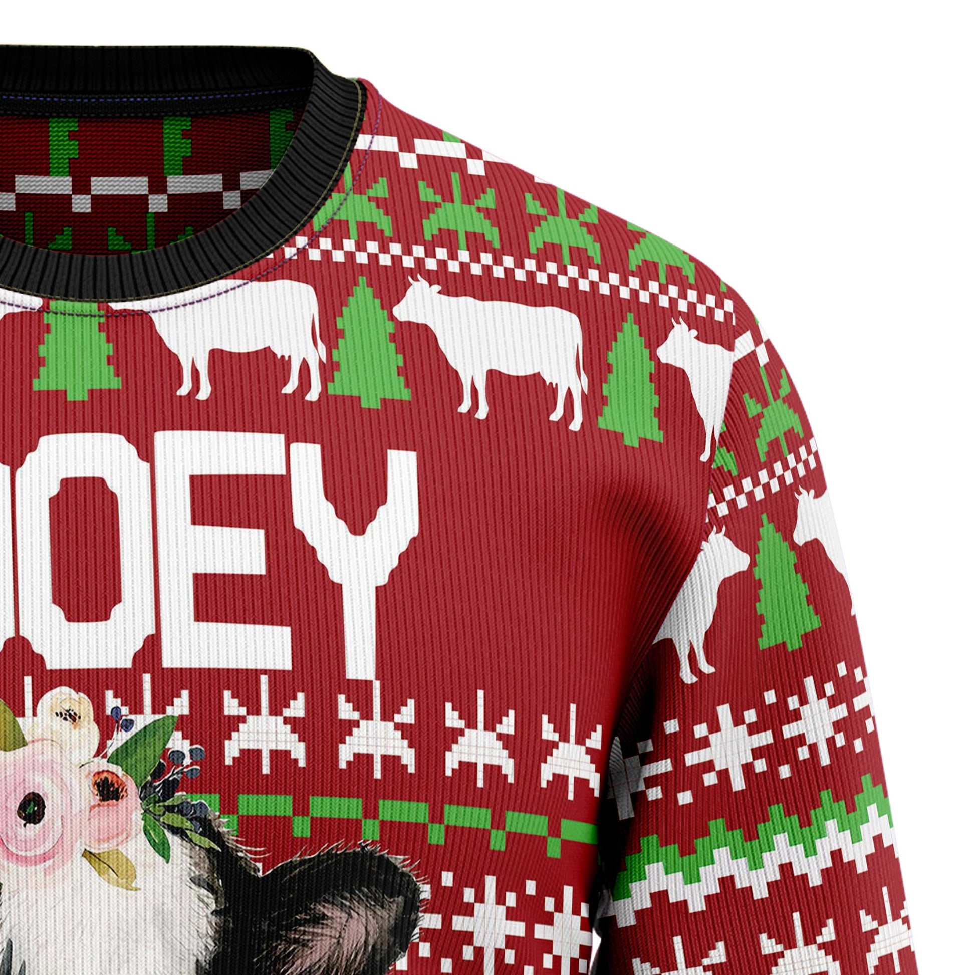 litzzy Cow Mooey Christmas T2910 Ugly Christmas Sweater -  Best Gift For Christmas, Noel Malalan - Christmas Signature sweater   