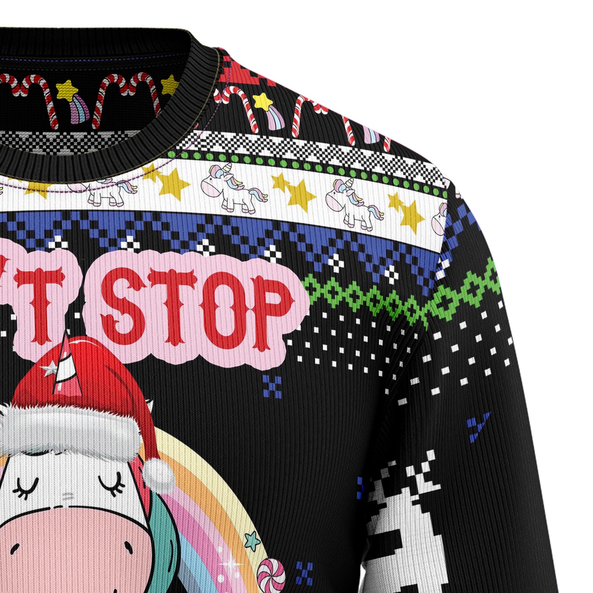 litzzy Unicorn Believing Christmas T239 Ugly Christmas Sweater -  Best Gift For Christmas, Noel Malalan - Christmas Signature sweater   