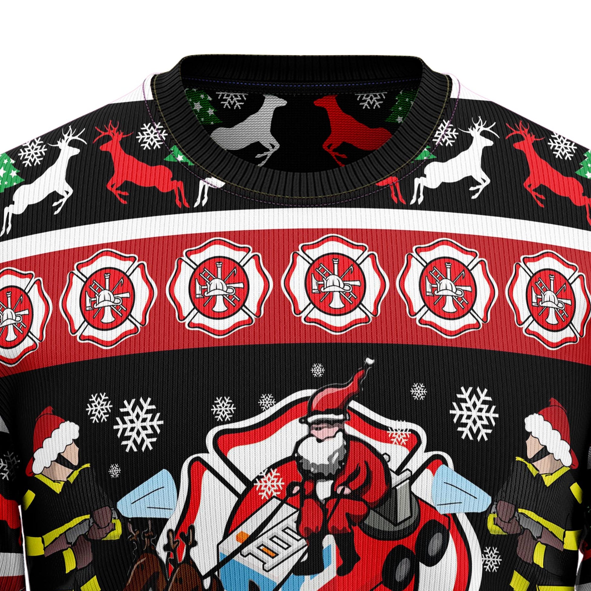 litzzy Fireman Firefighter G5106 Ugly Christmas Sweater -  Best Gift For Christmas, Noel Malalan - Christmas Signature sweater   