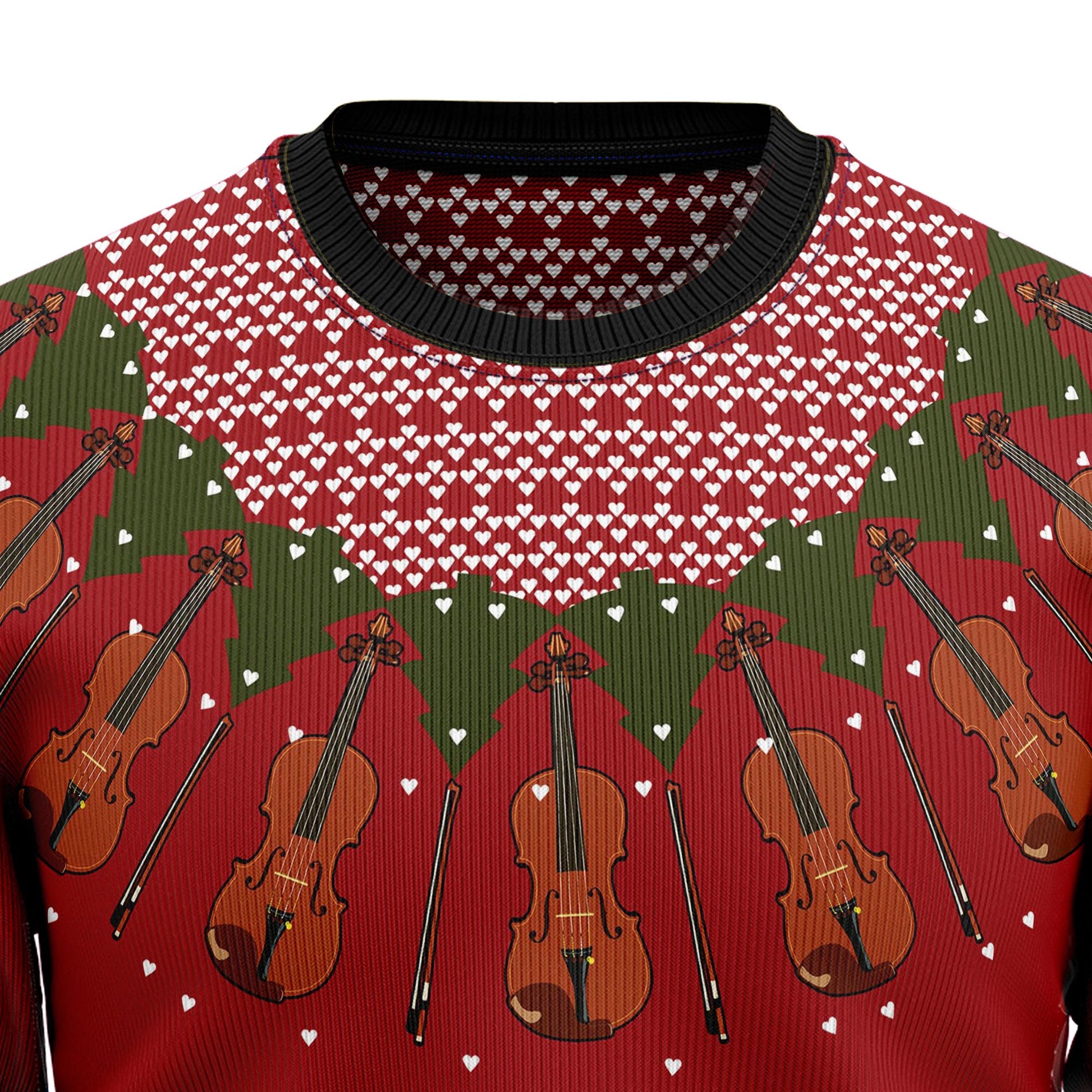 litzzy Violin Lover HZ92803 Ugly Christmas Sweater -  Best Gift For Christmas, Noel Malalan - Christmas Signature sweater   
