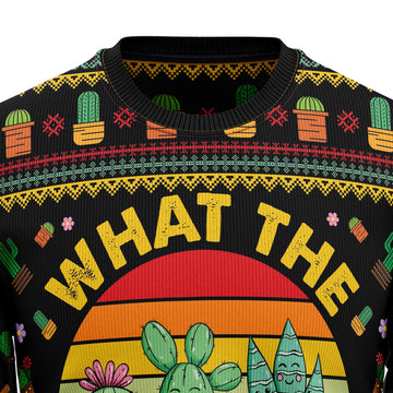 litzzy Cactus What the Fucculent HT081203 Ugly Christmas Sweater -  Best Gift For Christmas, Noel Malalan - Christmas Signature sweater   