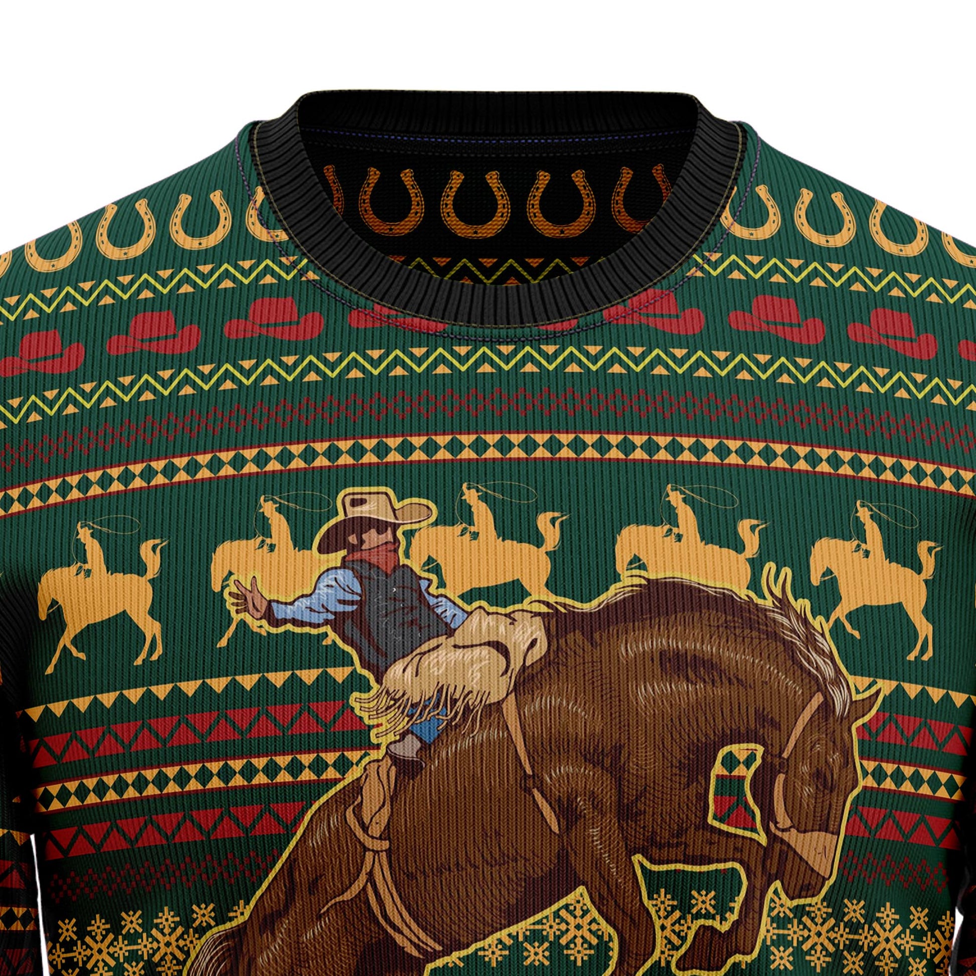 litzzy Amazing Cowboy HZ92402 Ugly Christmas Sweater -  Best Gift For Christmas, Noel Malalan - Christmas Signature sweater   