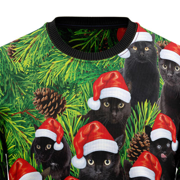 litzzy Black Cat Christmas Tree TG5116 Ugly Christmas Sweater -  Best Gift For Christmas, Noel Malalan - Christmas Signature sweater   