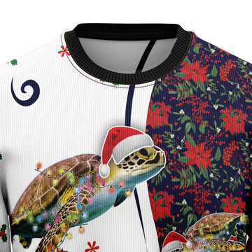litzzy Turtle Christmas Light T3010 Ugly Christmas Sweater -  Best Gift For Christmas, Noel Malalan - Christmas Signature sweater   