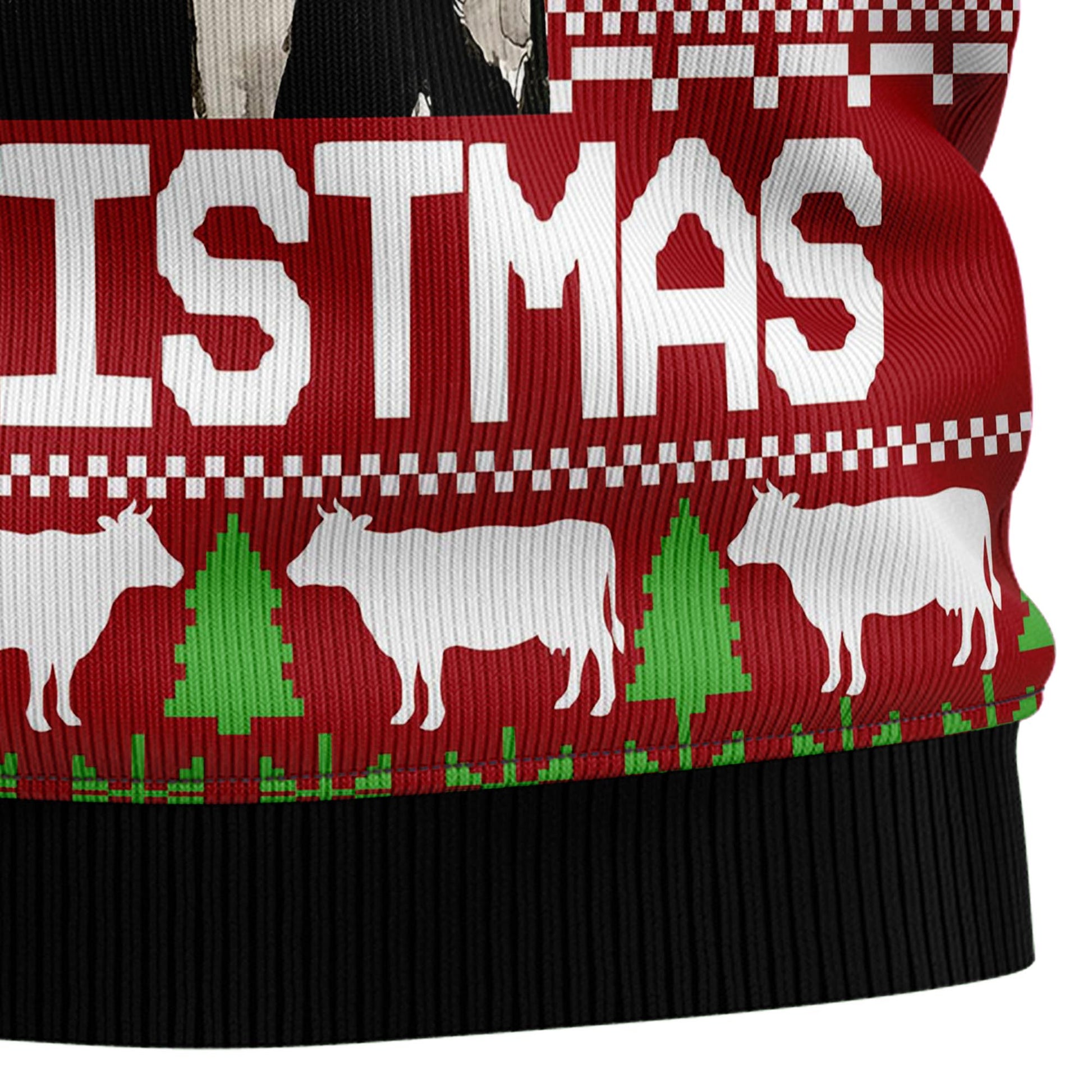 litzzy Cow Mooey Christmas T2910 Ugly Christmas Sweater -  Best Gift For Christmas, Noel Malalan - Christmas Signature sweater   