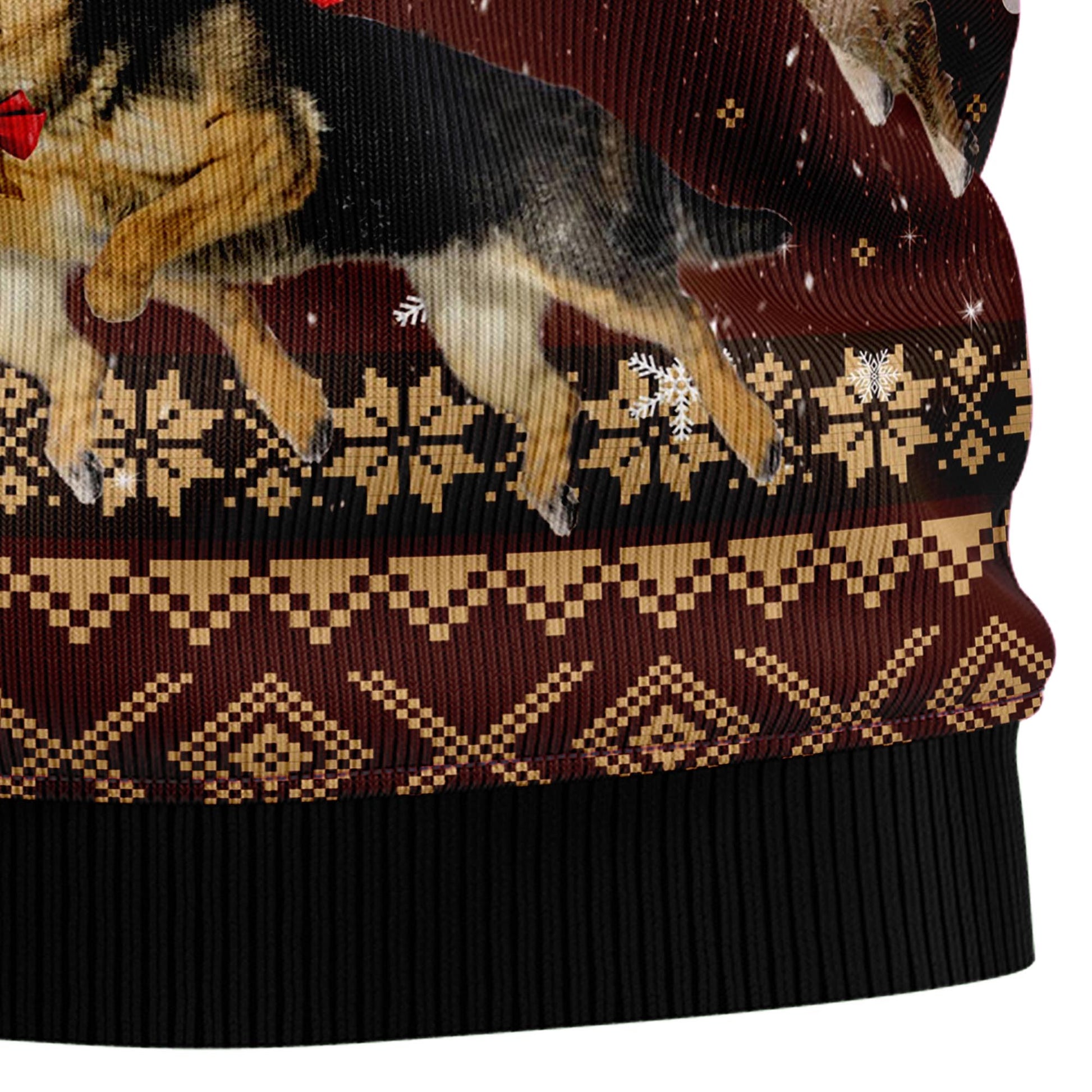 litzzy German Shepherd Reindeers Car D0210 Ugly Christmas Sweater -  Best Gift For Christmas, Noel Malalan - Christmas Signature sweater   