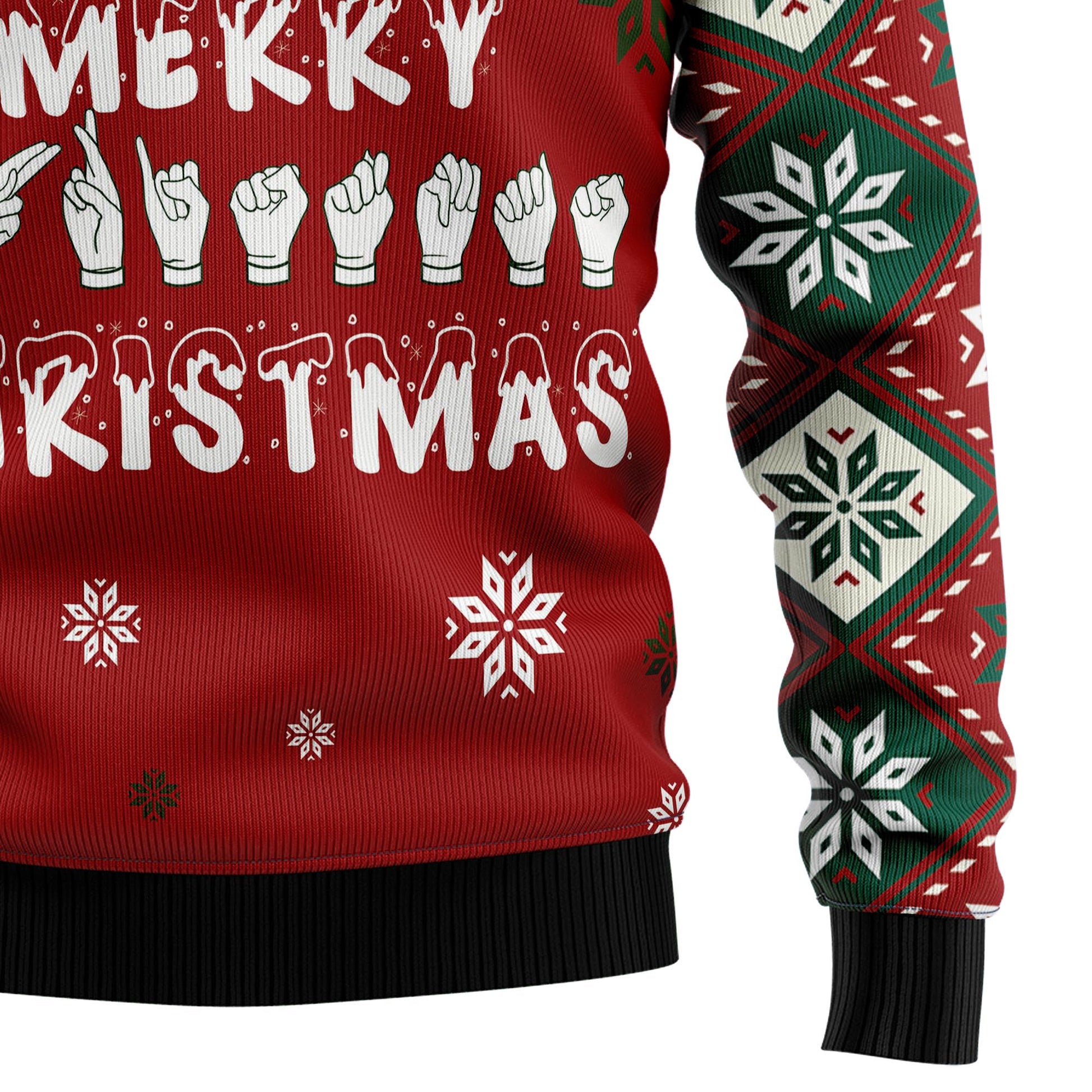 litzzy Sign Language Merry Christmas T2910 Ugly Christmas Sweater -  Best Gift For Christmas, Noel Malalan - Christmas Signature sweater   