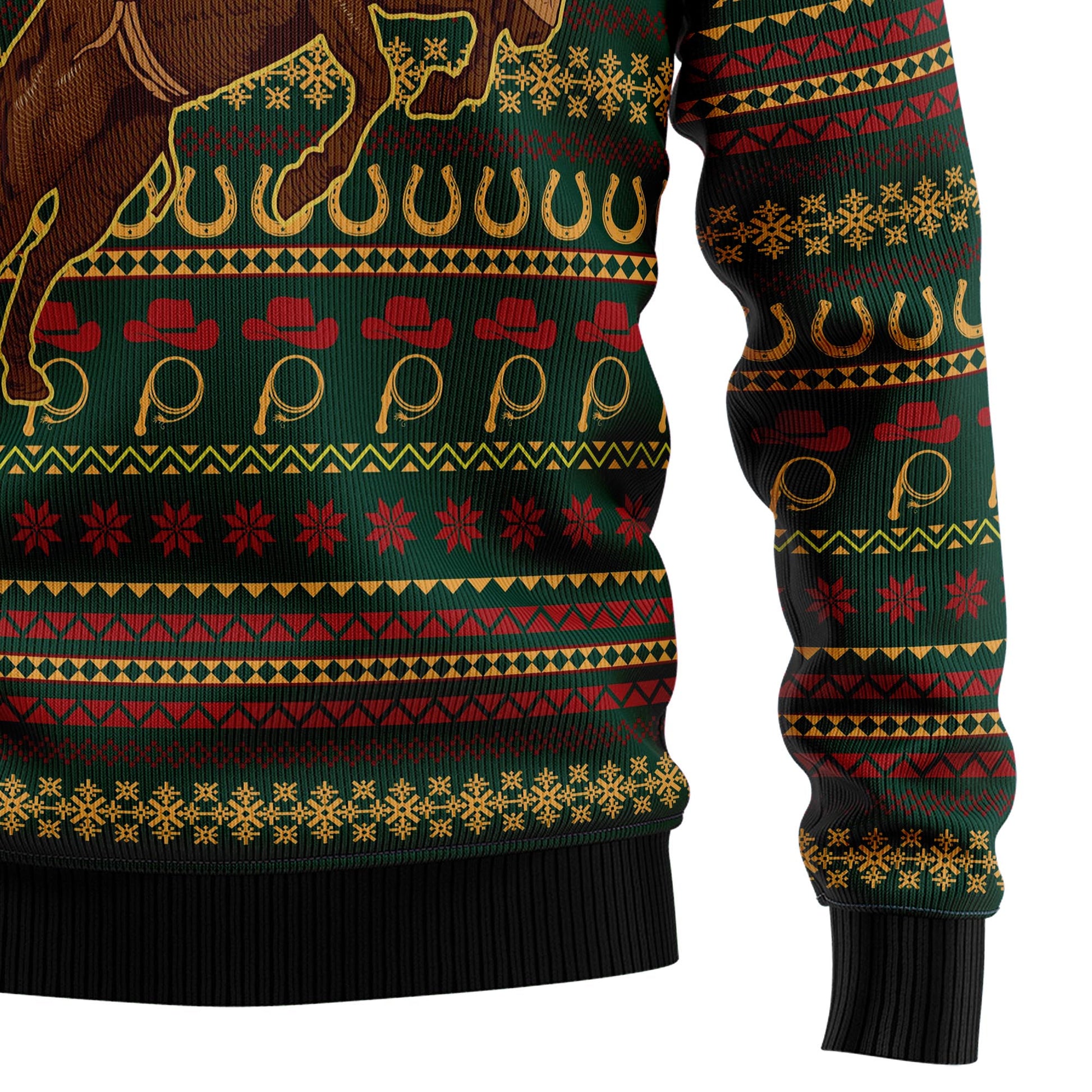 litzzy Amazing Cowboy HZ92402 Ugly Christmas Sweater -  Best Gift For Christmas, Noel Malalan - Christmas Signature sweater   