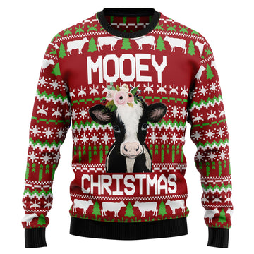 litzzy Cow Mooey Christmas T2910 Ugly Christmas Sweater -  Best Gift For Christmas, Noel Malalan - Christmas Signature sweater   