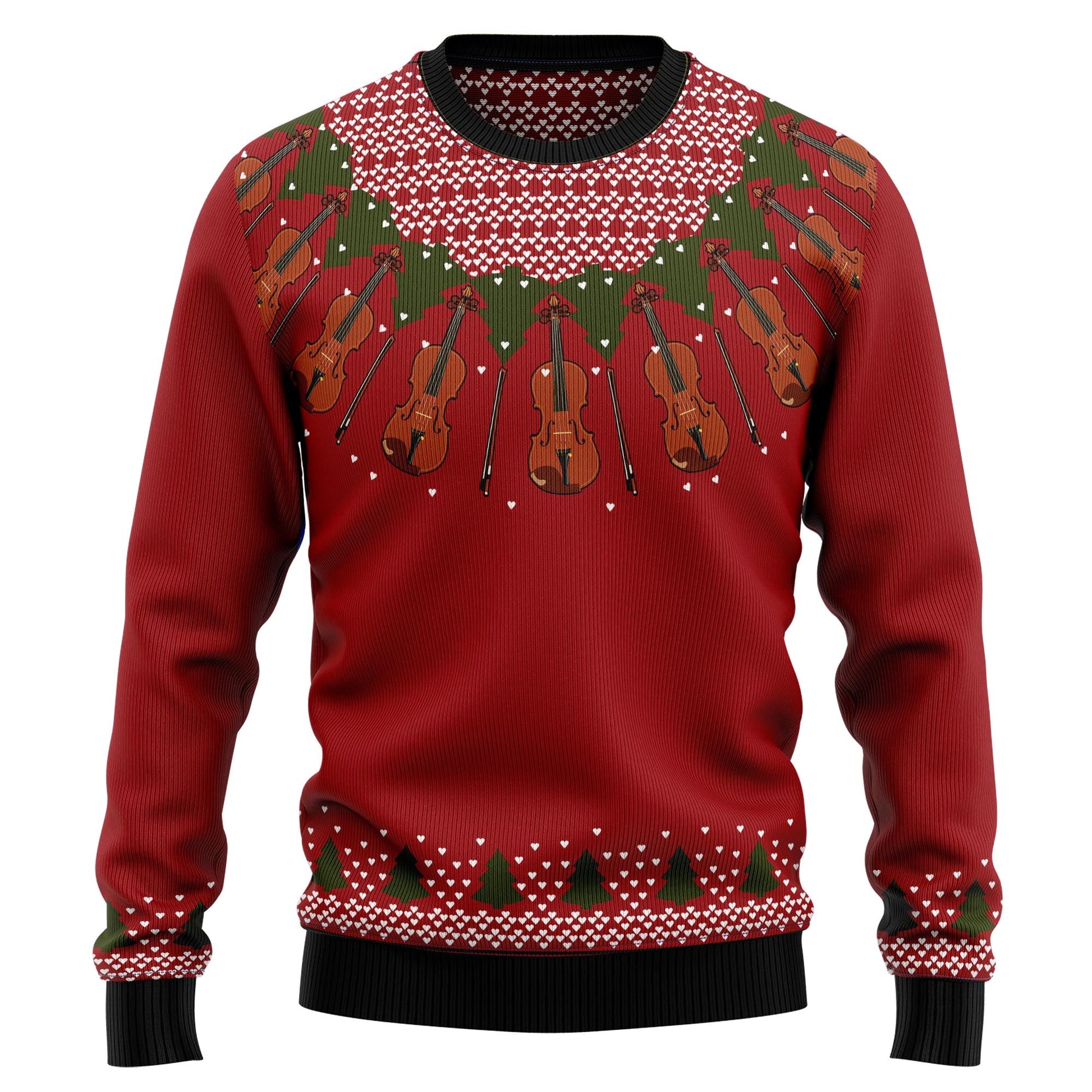 litzzy Violin Lover HZ92803 Ugly Christmas Sweater -  Best Gift For Christmas, Noel Malalan - Christmas Signature sweater   