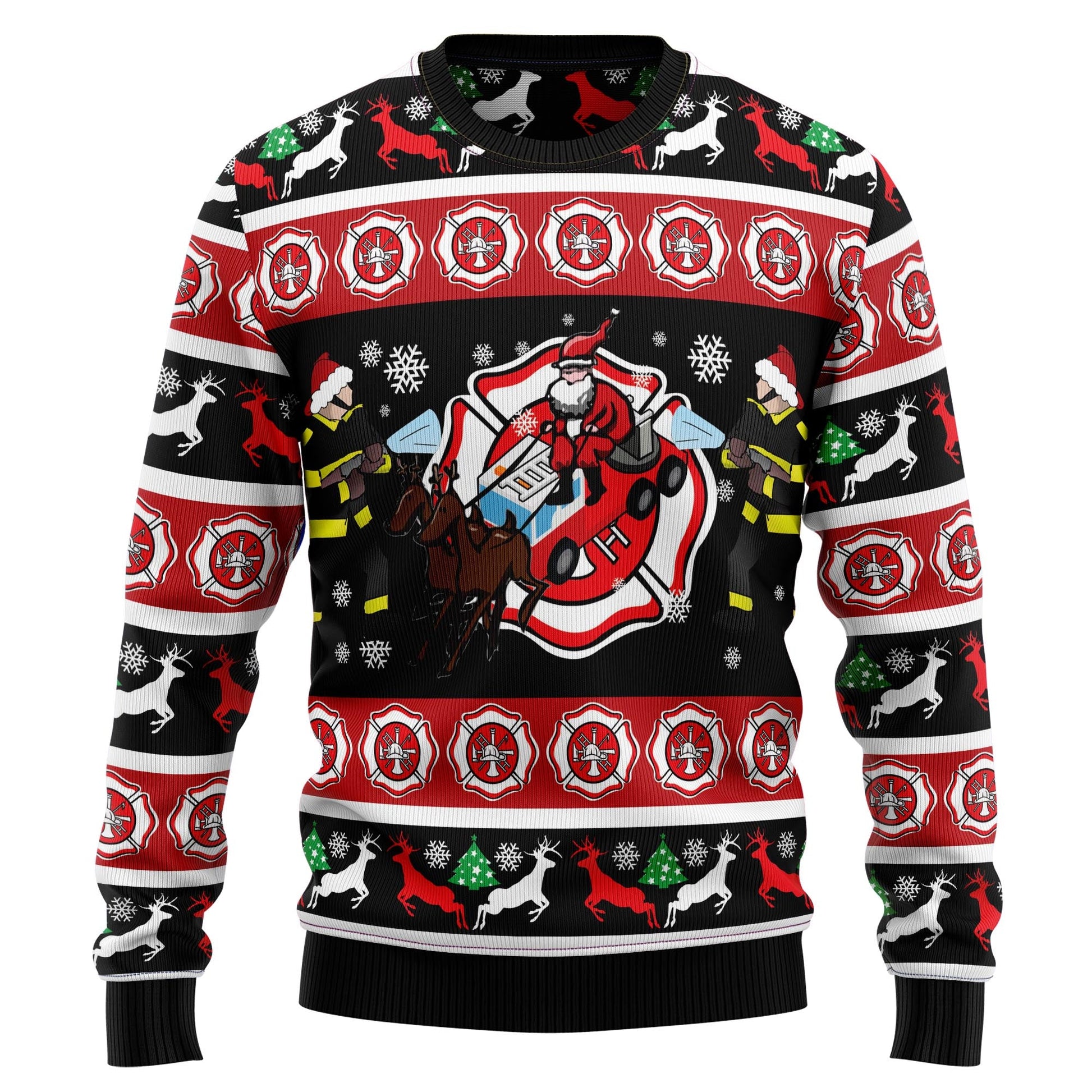 litzzy Fireman Firefighter G5106 Ugly Christmas Sweater -  Best Gift For Christmas, Noel Malalan - Christmas Signature sweater   