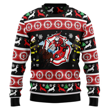 litzzy Fireman Firefighter G5106 Ugly Christmas Sweater -  Best Gift For Christmas, Noel Malalan - Christmas Signature sweater   